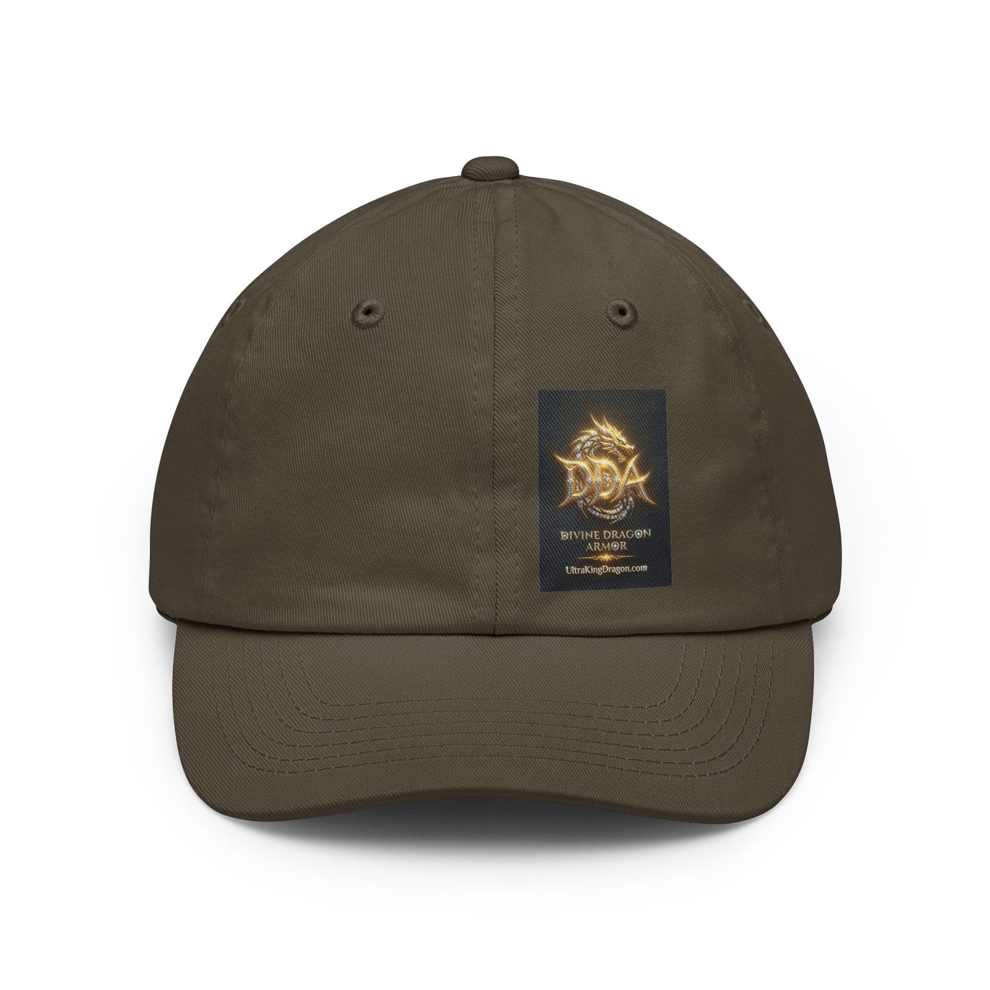 Dad Hat — Golden DRAGON Emblem Baseball Cap