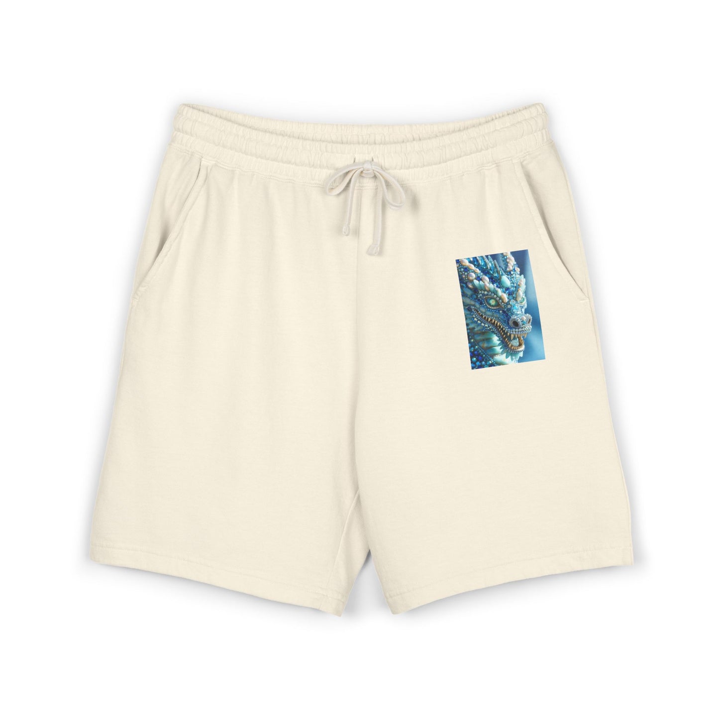 Lightweight Fleece Sweat Shorts — Pocket Sea Breeze Graphic