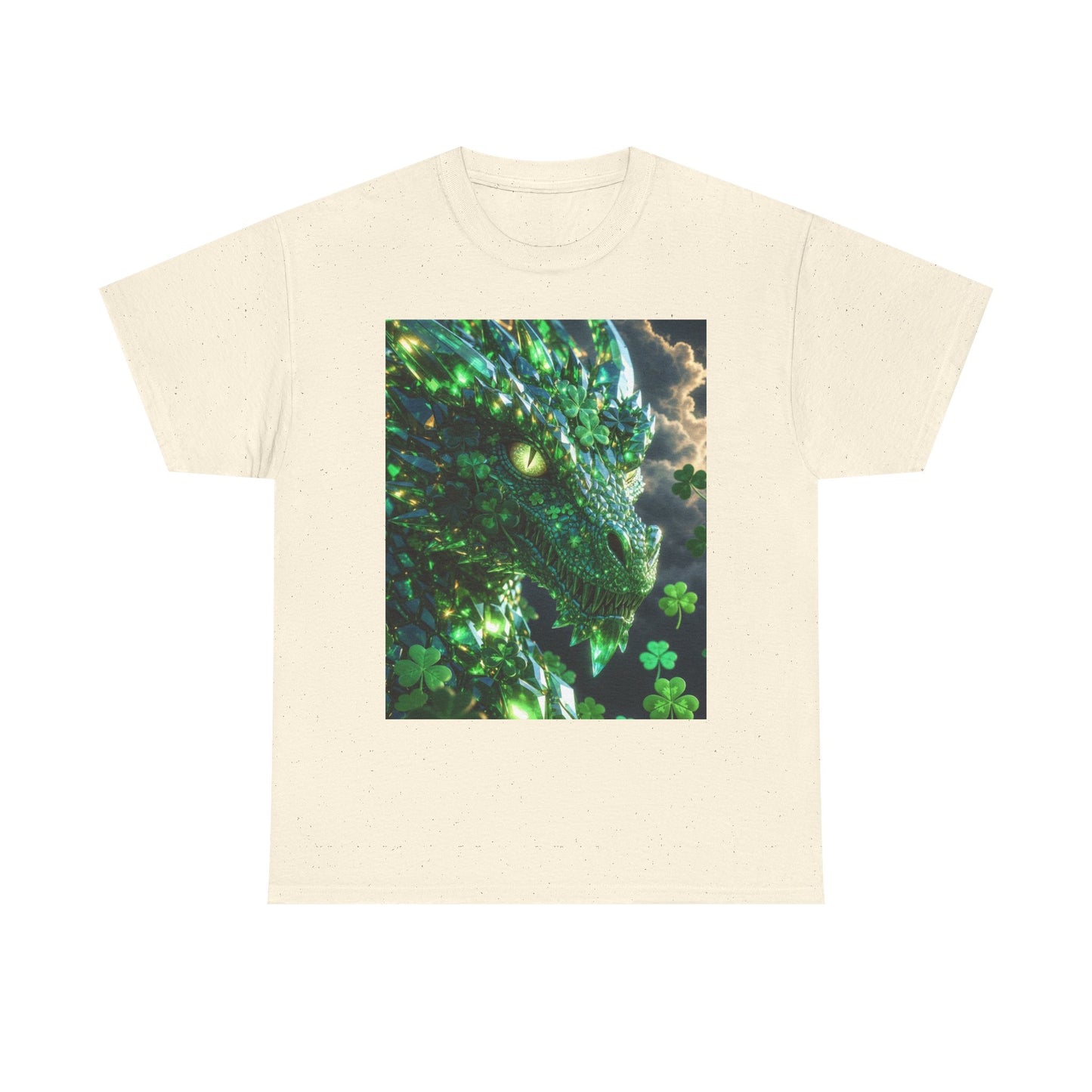 St. Patrick’s Day Green Dragon T-Shirt — Lucky Shamrock Fantasy Tee