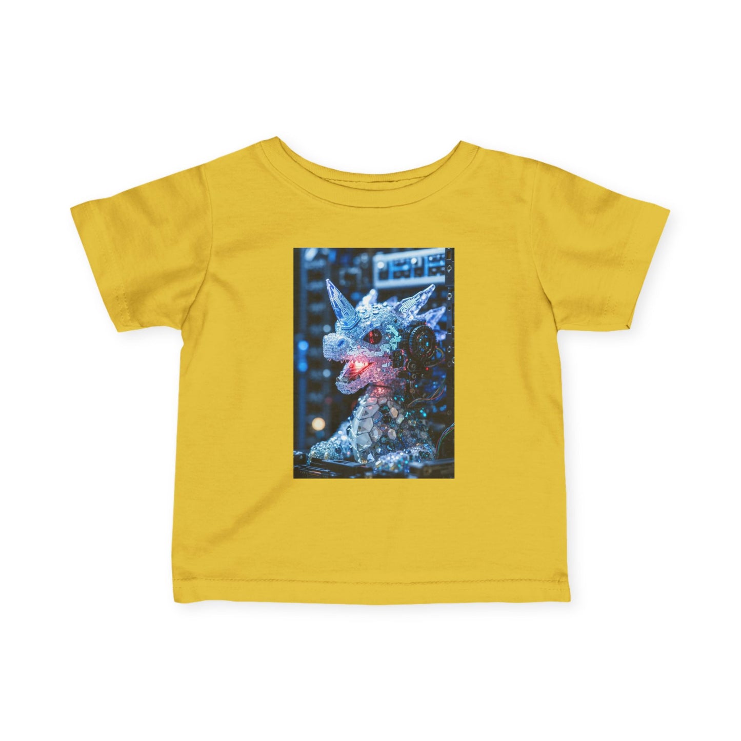 Infant Tee — Sparkly Festive Dragon Illustration