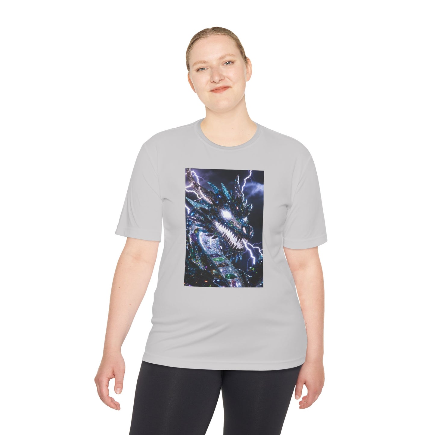 Lightning Dragon Graphic Tee — Cosmic Fantasy Dragon Shirt