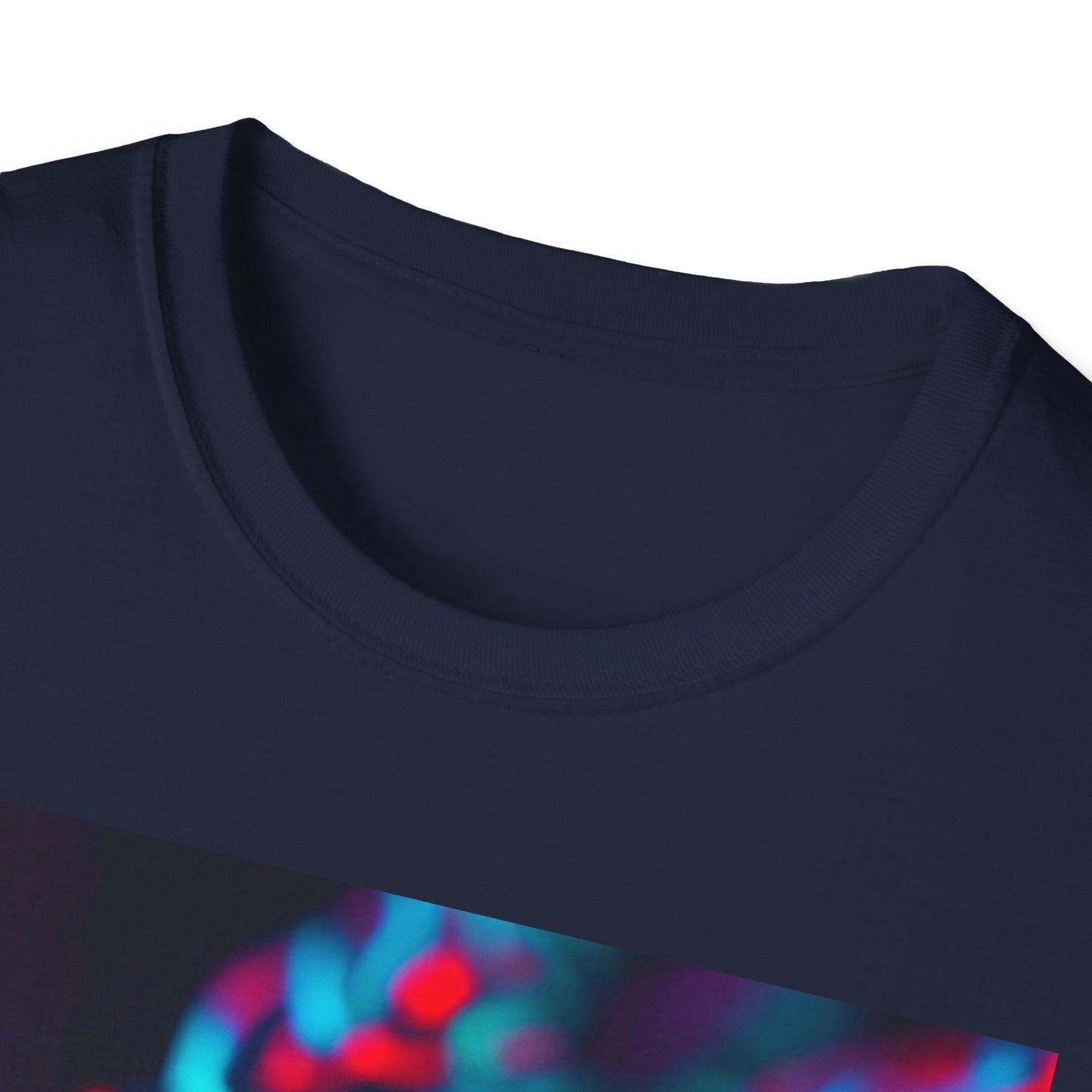 Neon Cyber Skull T-Shirt — Vaporwave Glitch Art Tee
