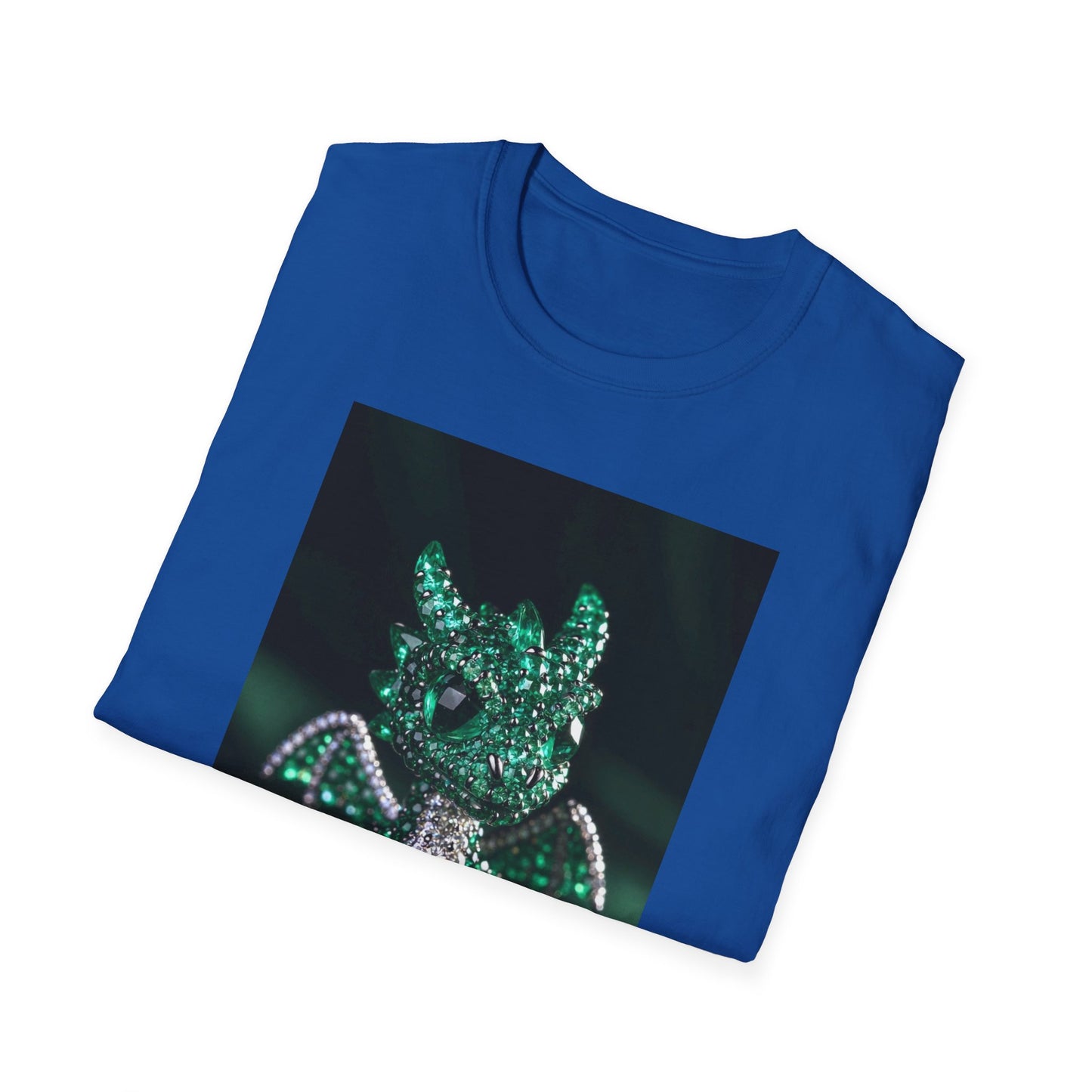 Emerald Storm Dragon T-Shirt — Neon Fantasy Dragon Graphic Tee