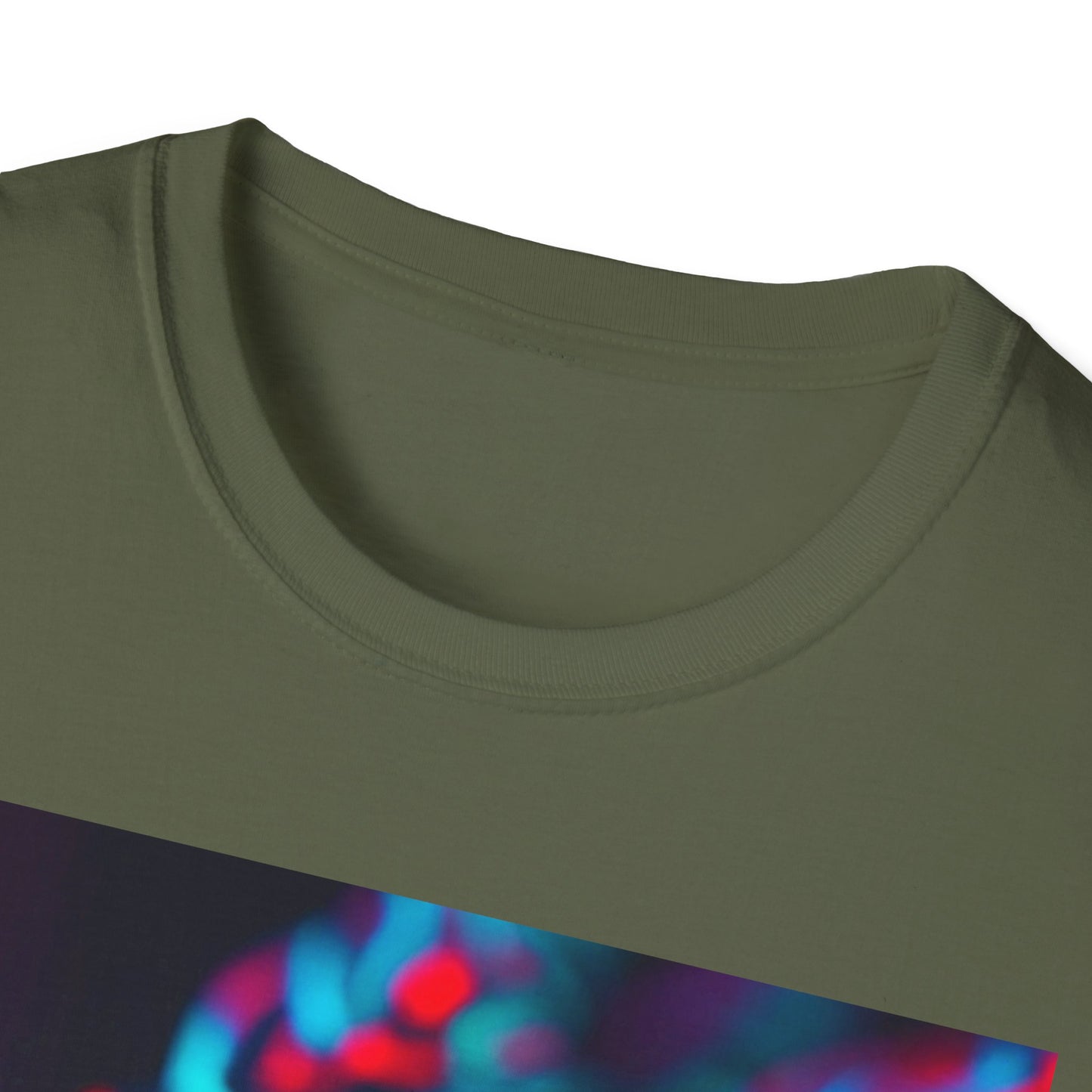 Neon Cyber Skull T-Shirt — Vaporwave Glitch Art Tee