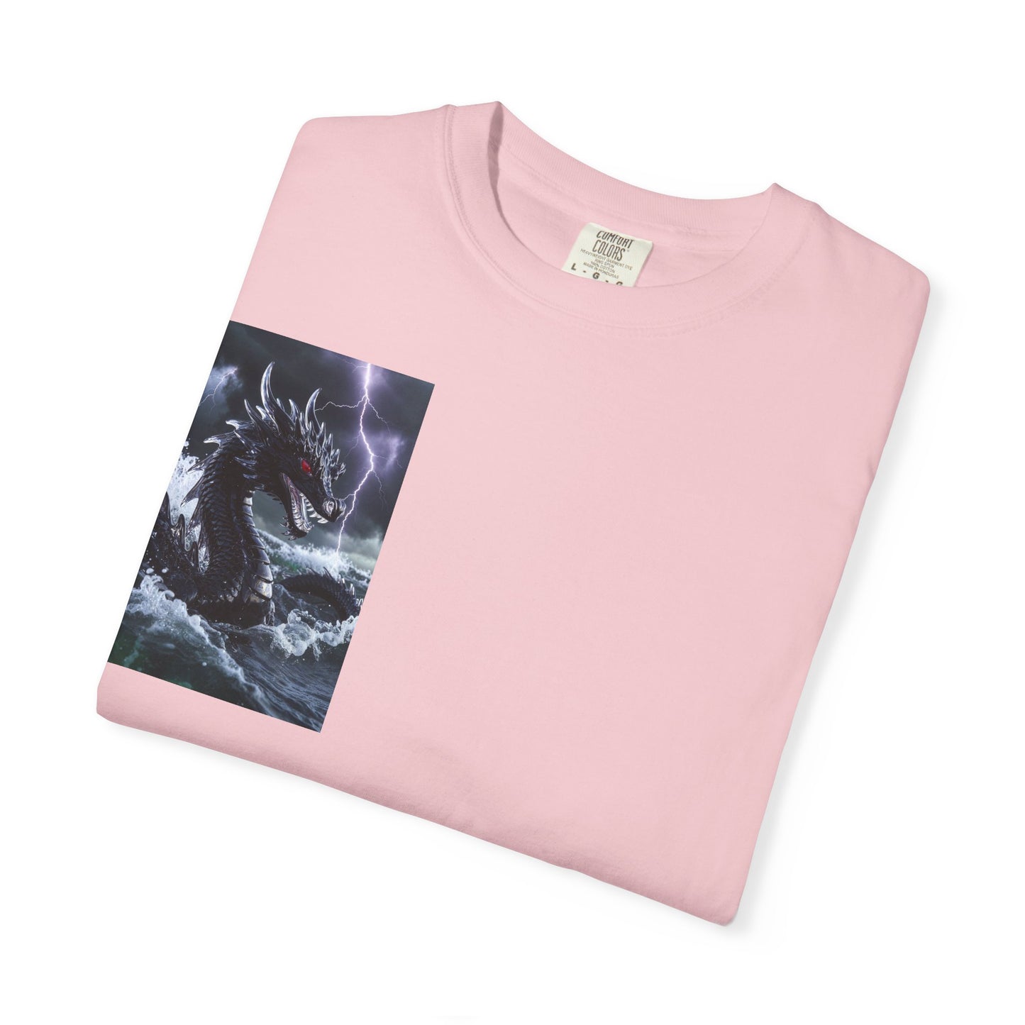 Dragon Storm Graphic T-Shirt — Dark Fantasy Chest Print