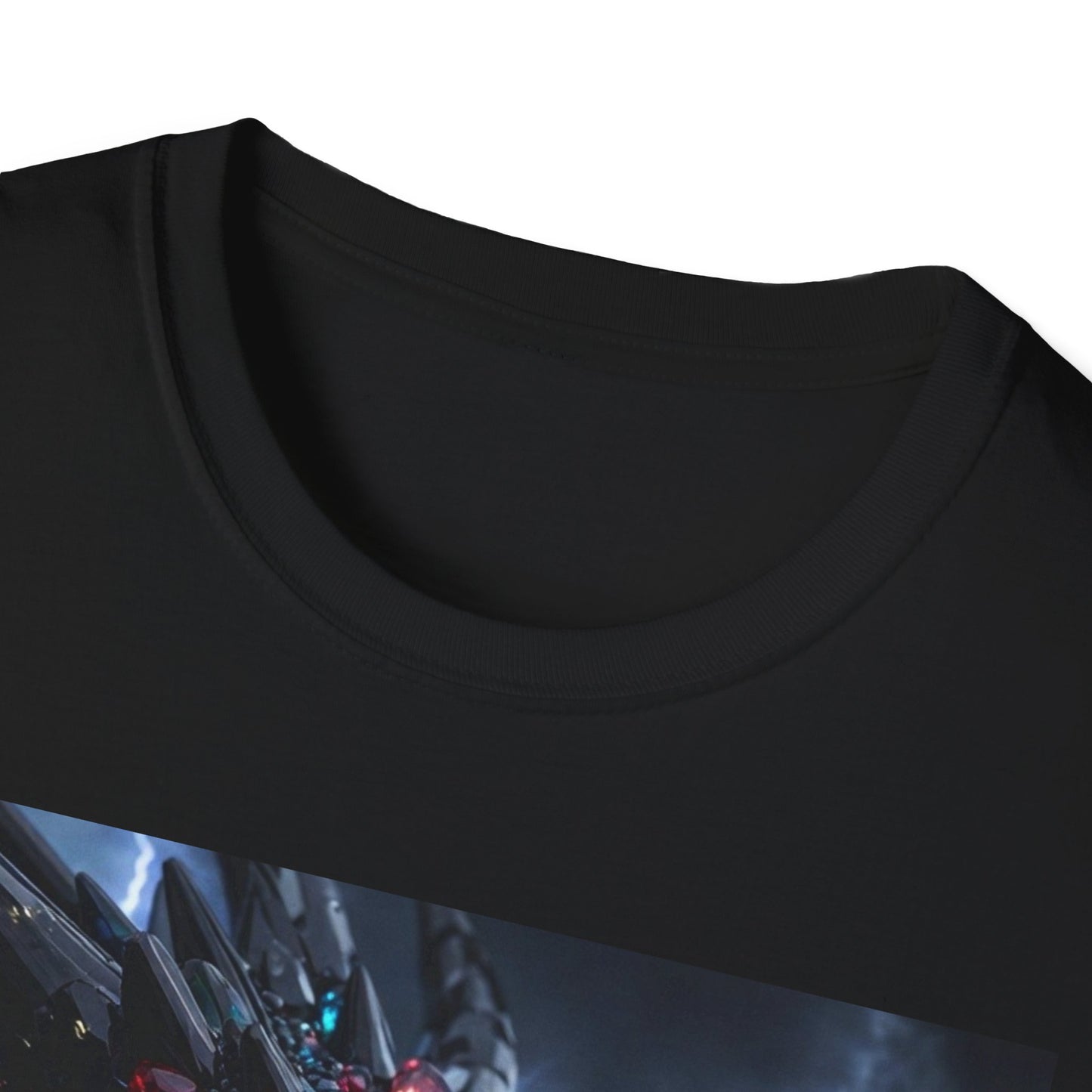 Cosmic Leviathan Shark T-Shirt — Neon Sci‑Fi Sea Monster Tee