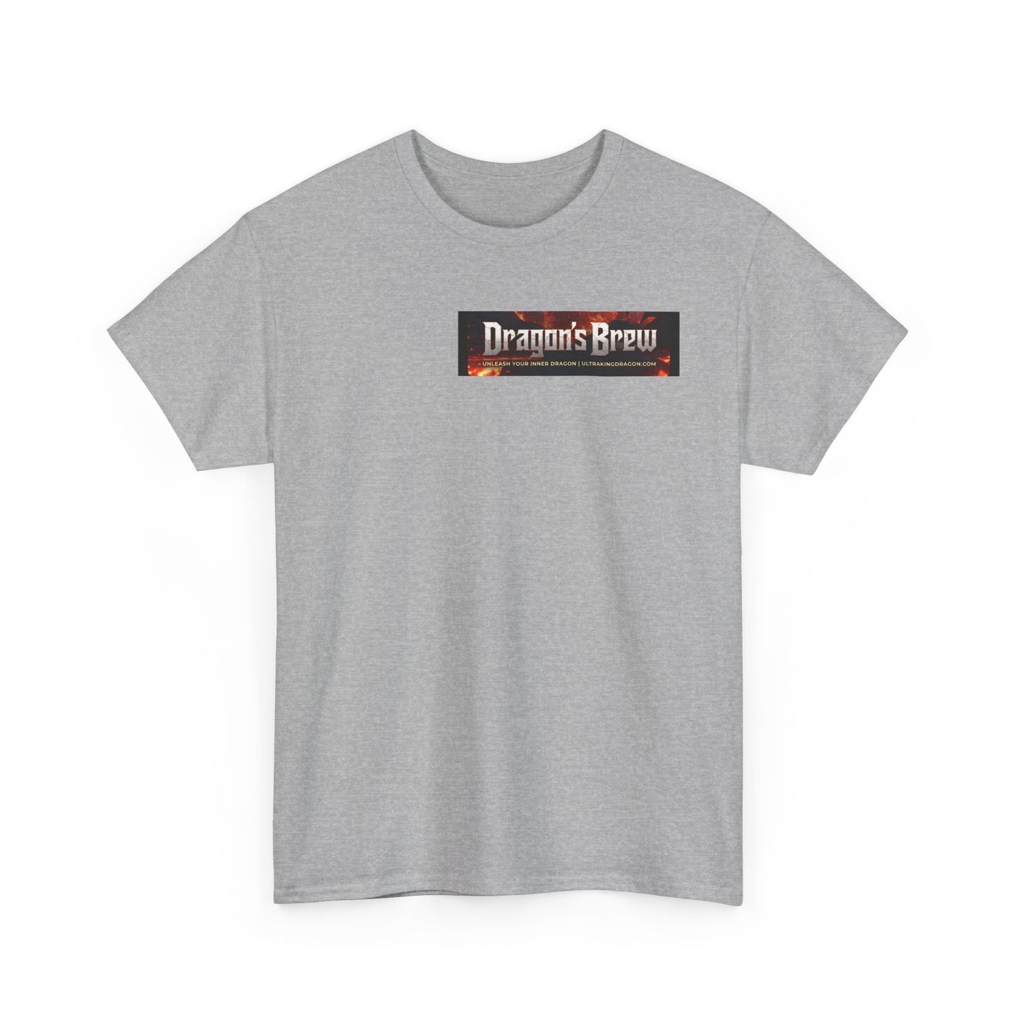 T-Shirt — "Dragon's Brew" Fiery Skull Graphic Tee