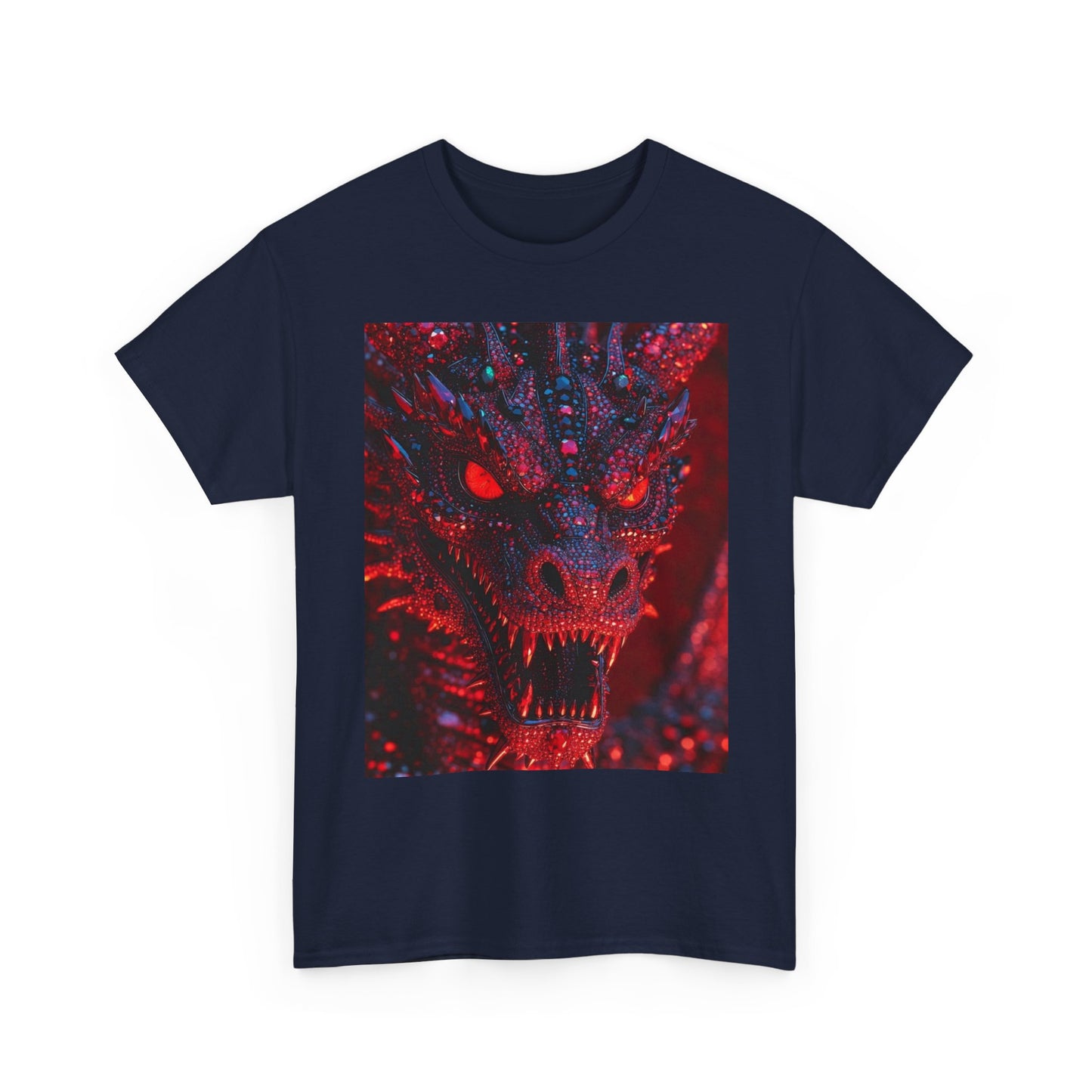 Dragon Rage Graphic Tee — Red Demon Dragon Face T-Shirt