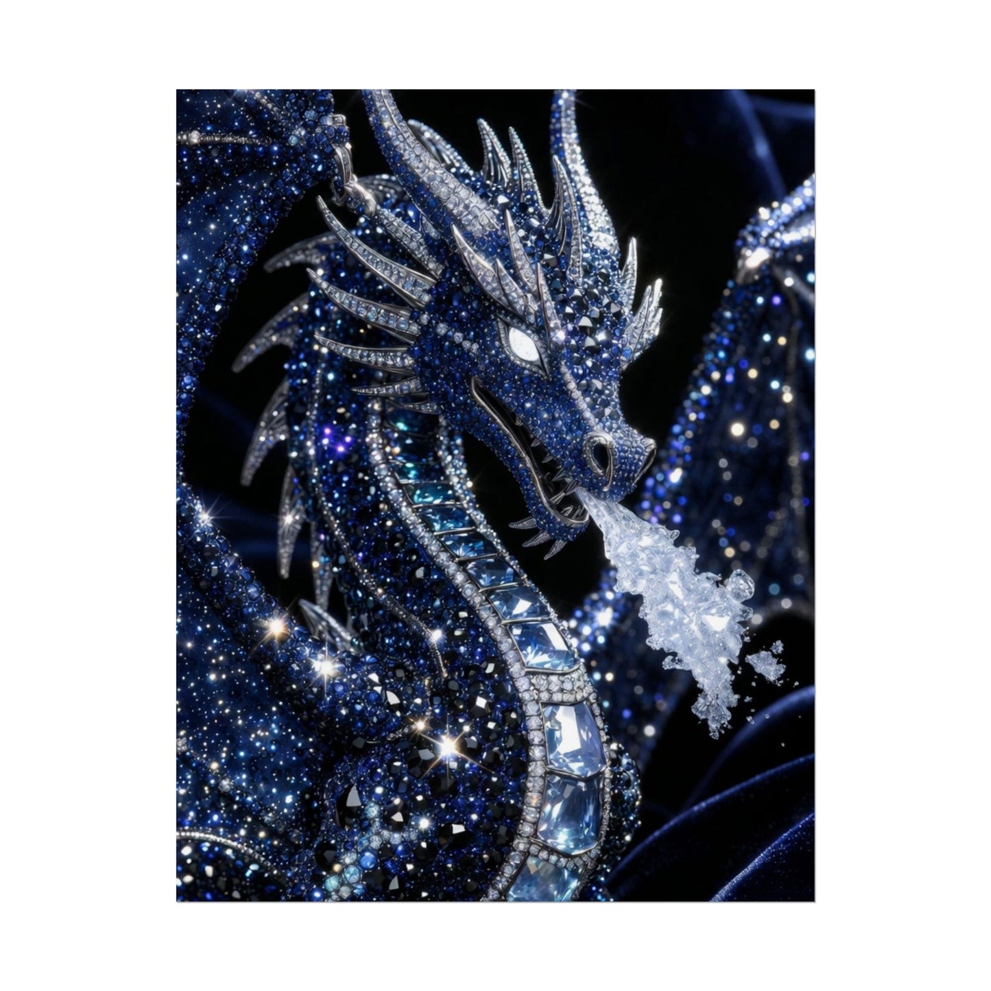 Rolled Poster — Sparkling Ice Dragon Art Print