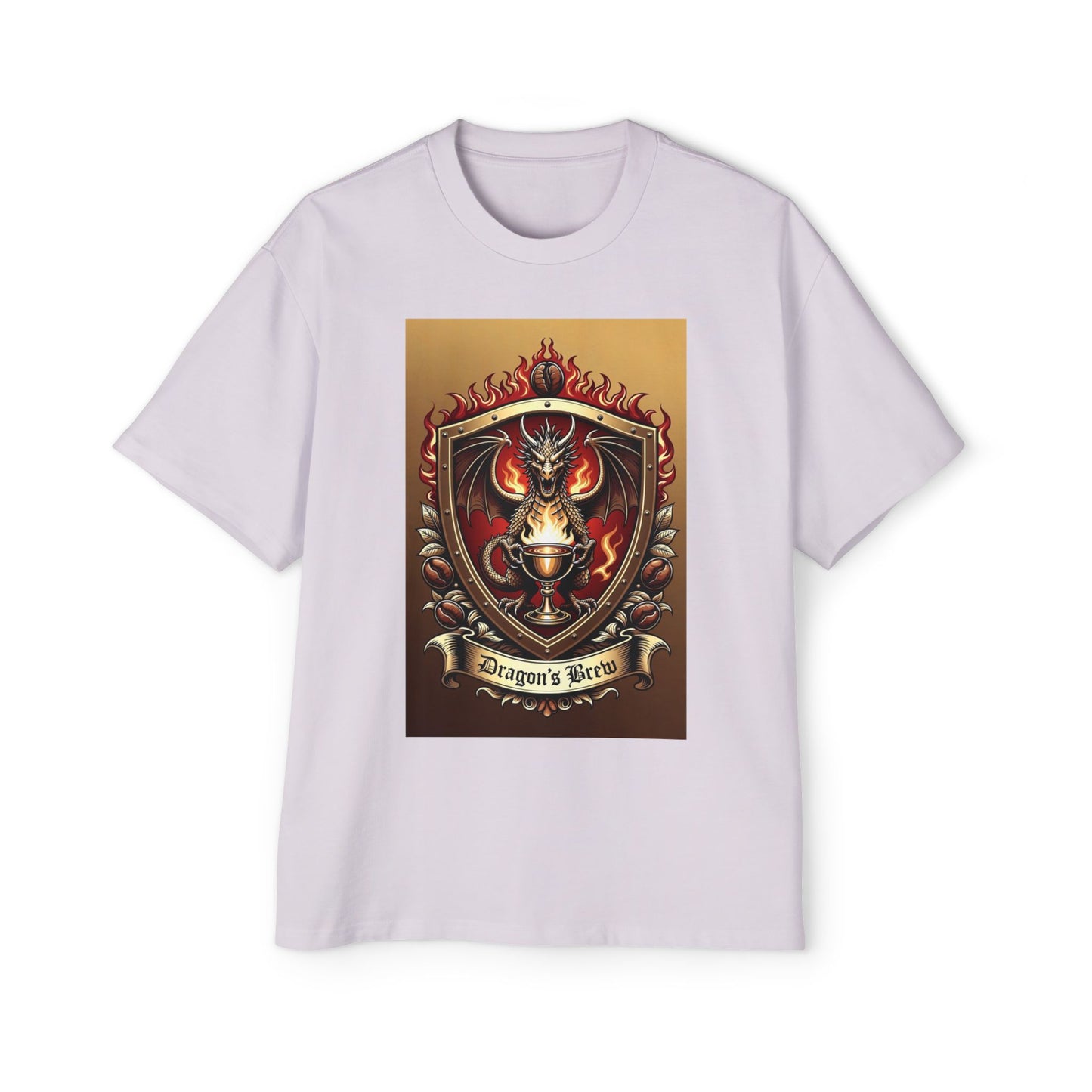 Dragons Brew Graphic Tee — “Dragon’s Brew” Medieval Fantasy Men’s T‑Shirt