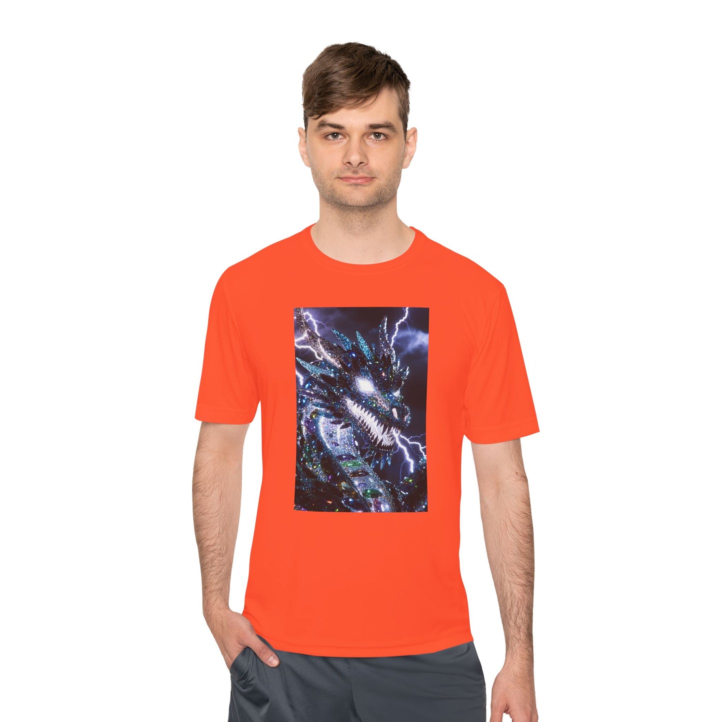 Lightning Dragon Graphic Tee — Cosmic Fantasy Dragon Shirt