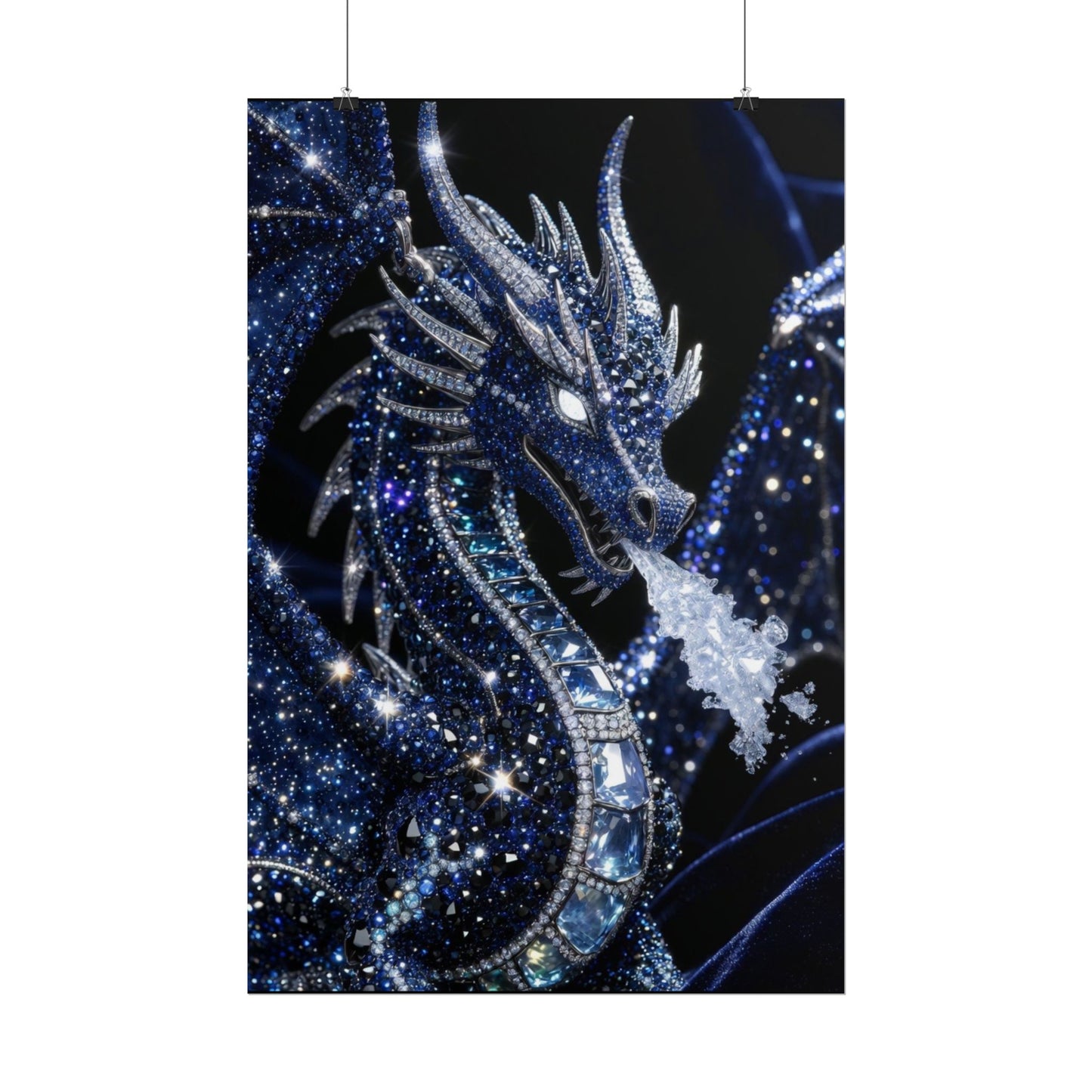 Rolled Poster — Sparkling Ice Dragon Art Print