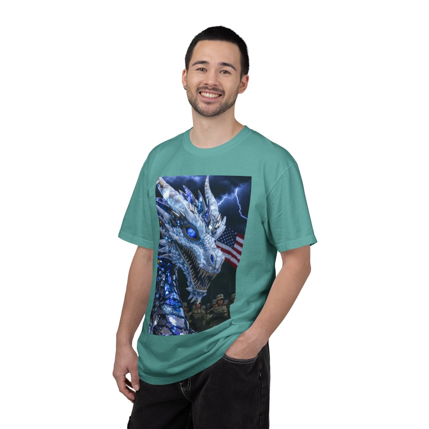 Ice Dragon Military Patriot T-Shirt