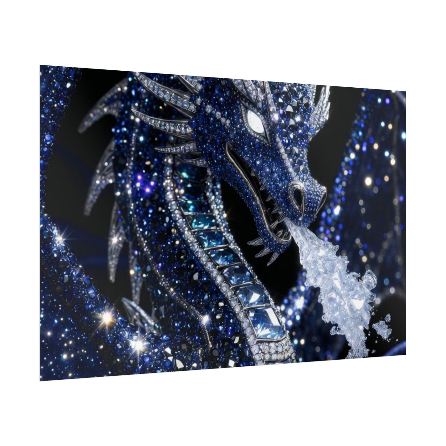 Rolled Poster — Sparkling Ice Dragon Art Print