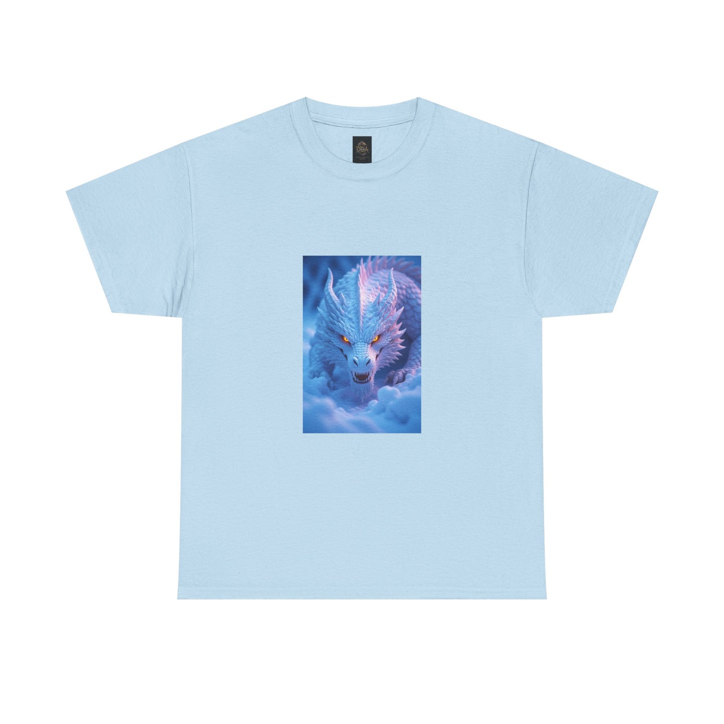 A Mystic Blue Dragon Tee — Ethereal Fantasy Animal Graphic T-Shirt