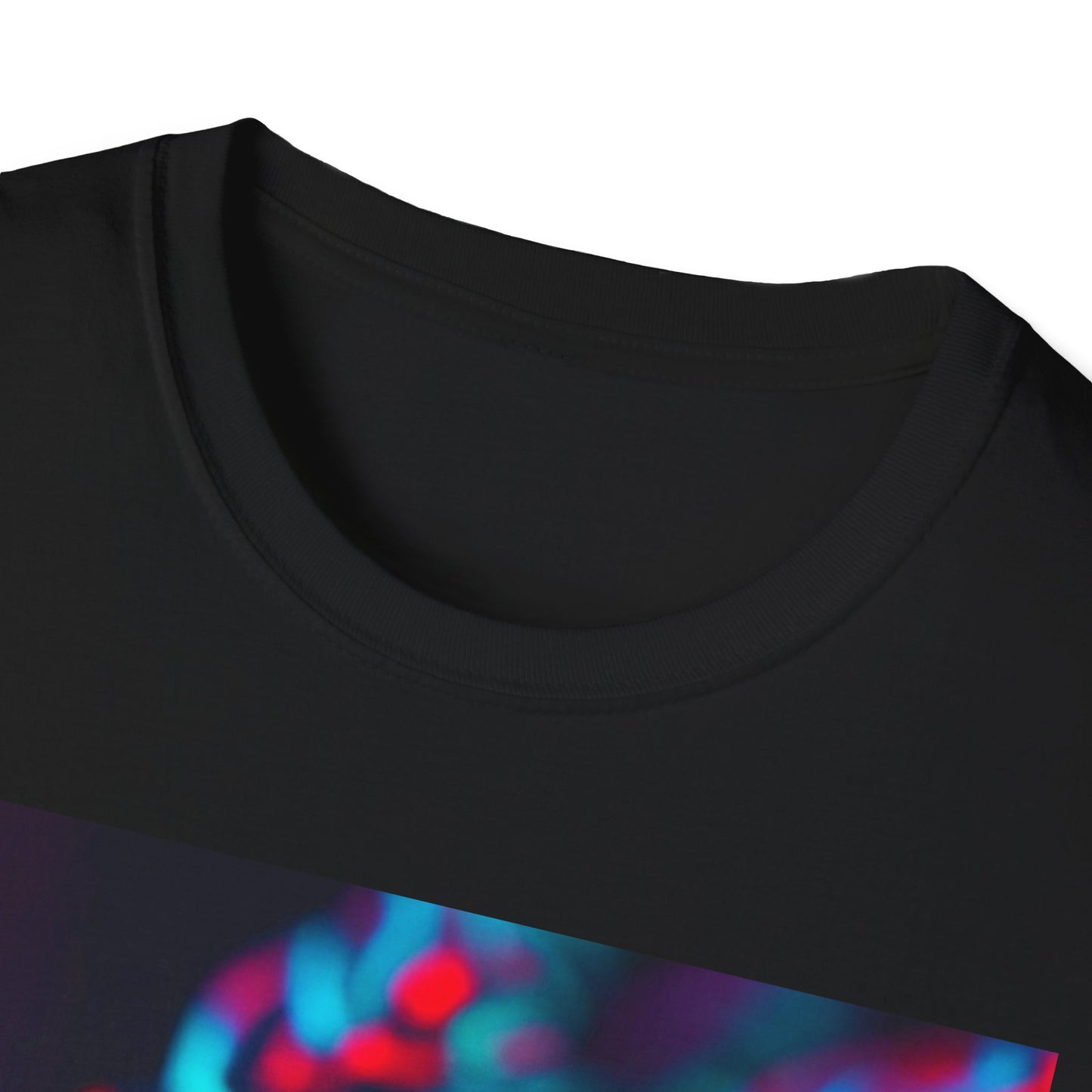 Neon Cyber Skull T-Shirt — Vaporwave Glitch Art Tee