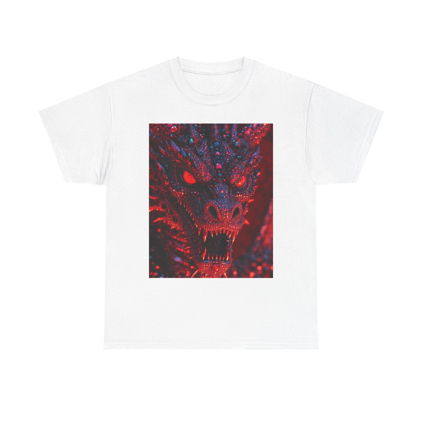 Dragon Rage Graphic Tee — Red Demon Dragon Face T-Shirt