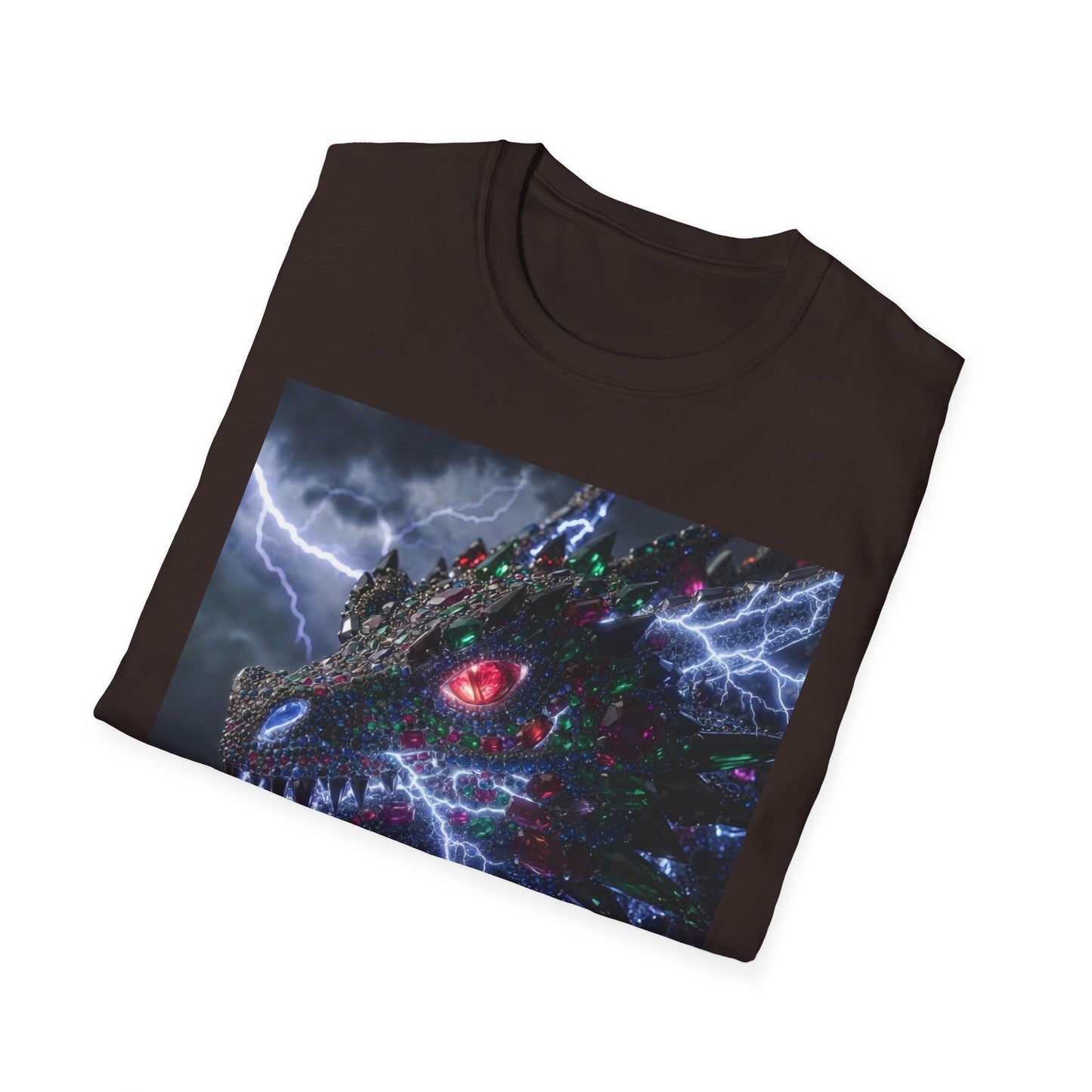 Dragon Lightning T-Shirt — Electric Dark Fantasy Monster Graphic Tee