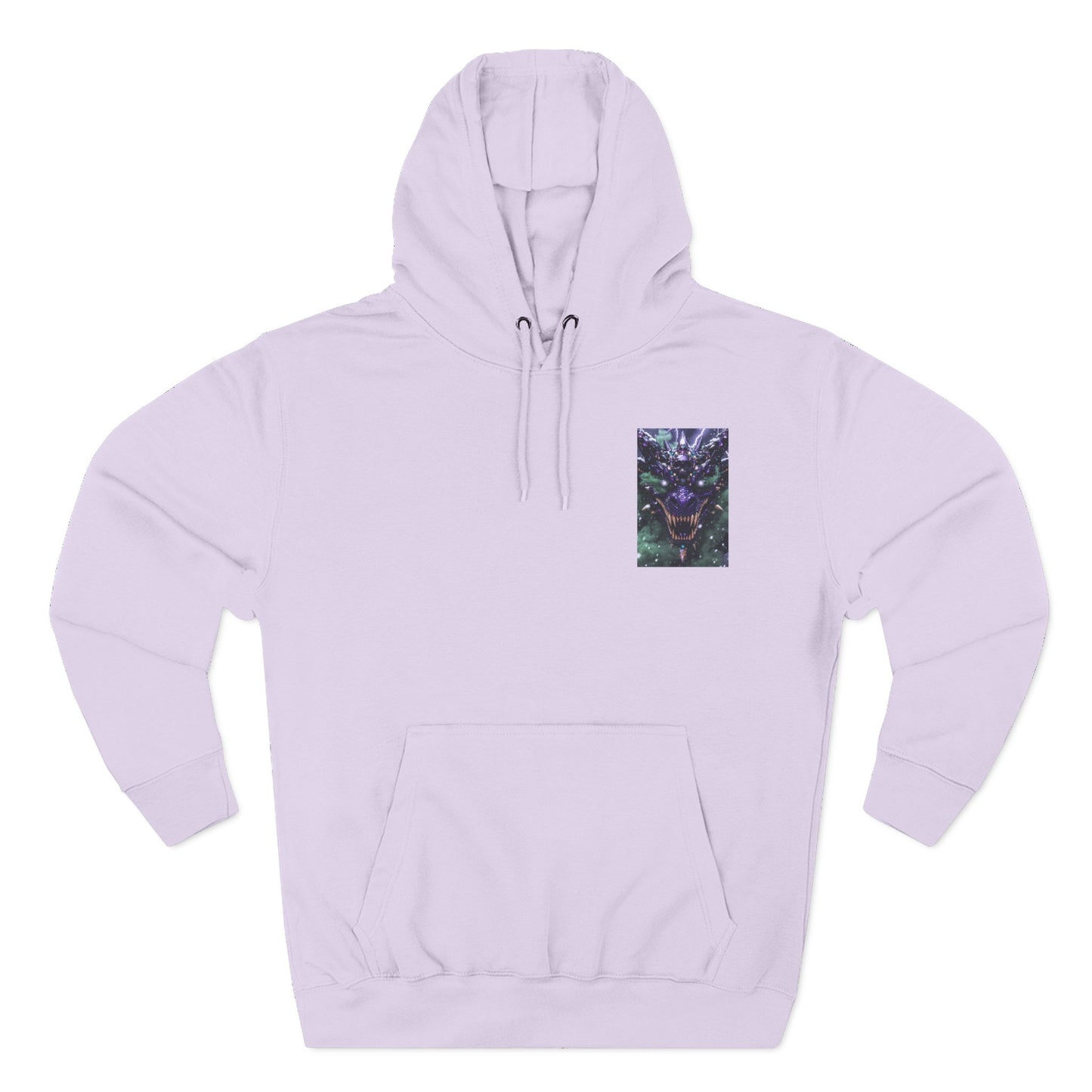 A Mystic Cosmic 🐉 Hoodie — Astral Galaxy Cat Chest Print Fleece Hoodie