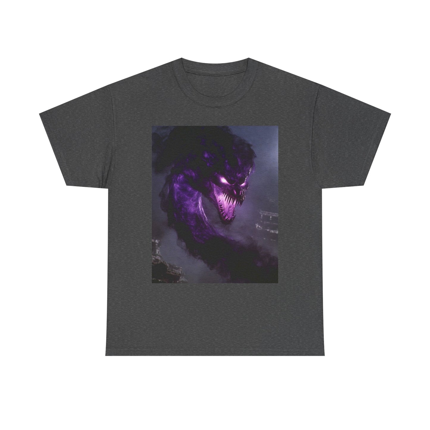 Divine Purple Dragon Ghost Heavy Cotton Tee