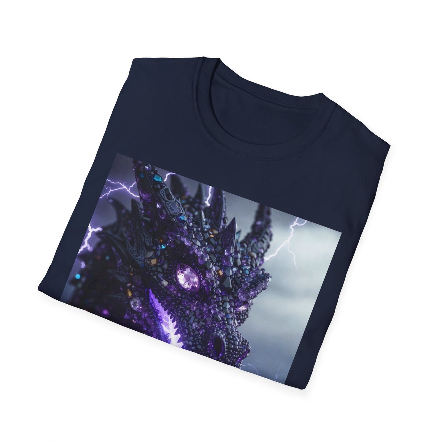 Dragon Lightning T-Shirt — Neon Electric Fantasy Graphic Tee