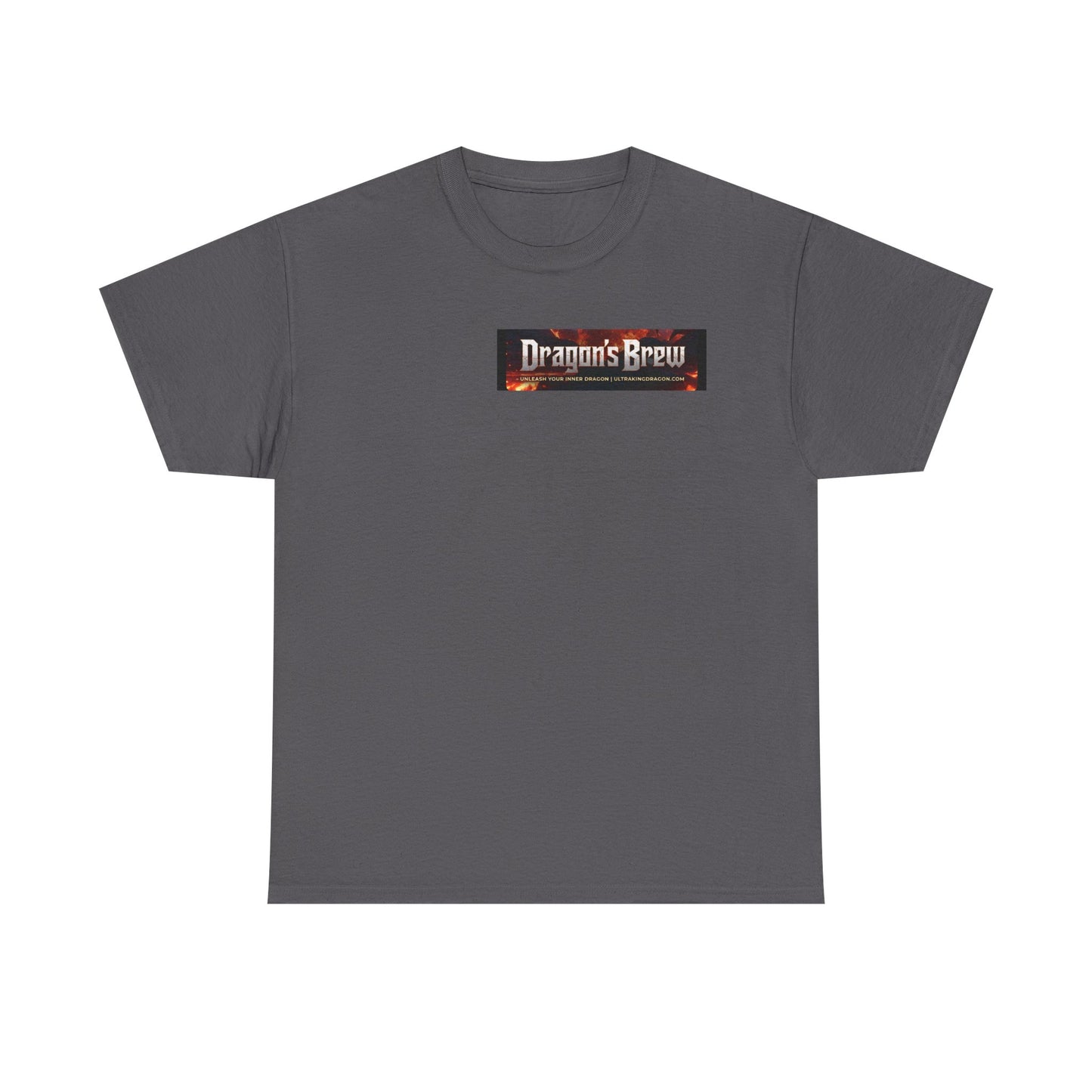T-Shirt — "Dragon's Brew" Fiery Skull Graphic Tee