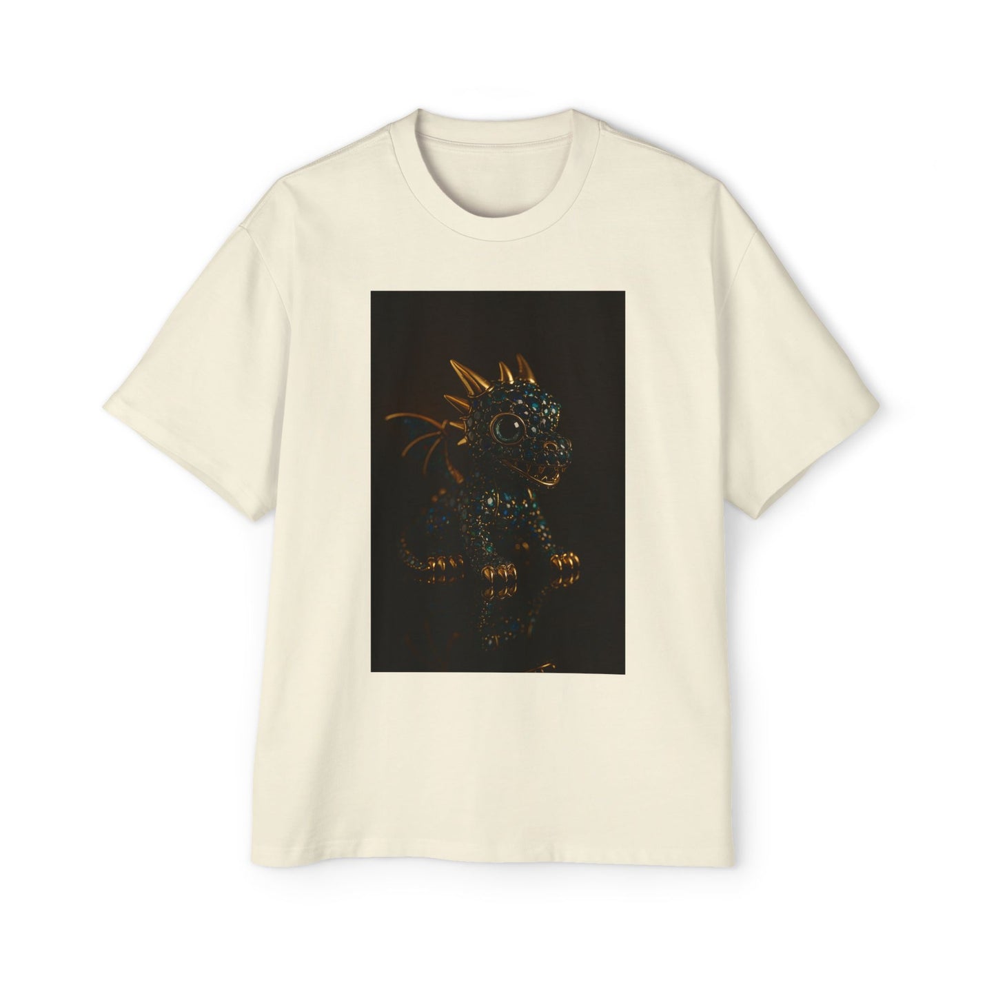 A Dragon Design Oversized Tee, Casual Wear, Graphic Shirt, Gift for Fantasy Lovers, Unique T-Shirt, Perfect for Festivals and Everyday
