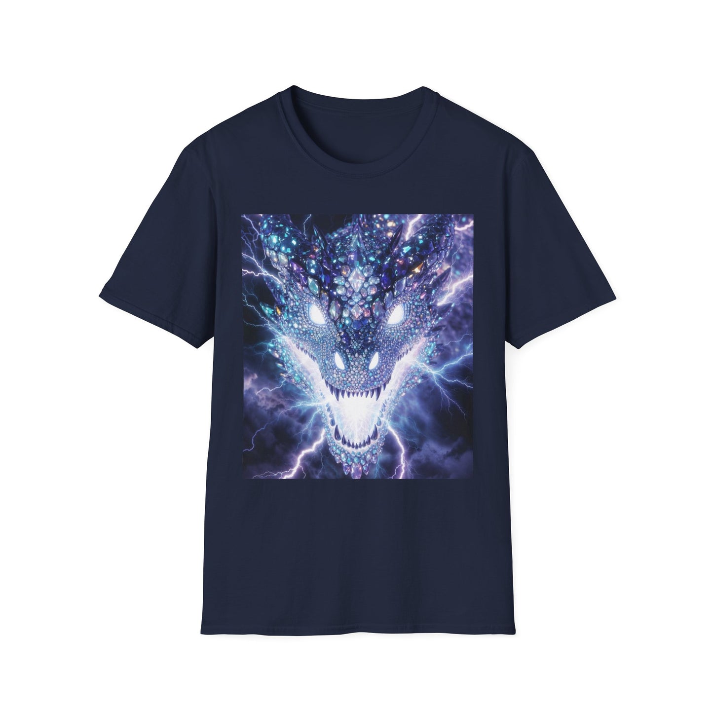 Electric Dragon T-Shirt — Neon Lightning Monster Graphic Tee
