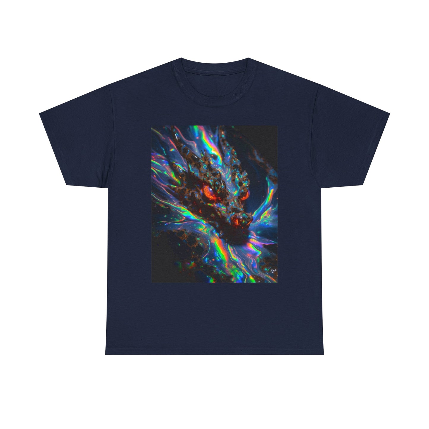 Psychedelic Dragon T-Shirt — Neon Cosmic Dragon Graphic Tee