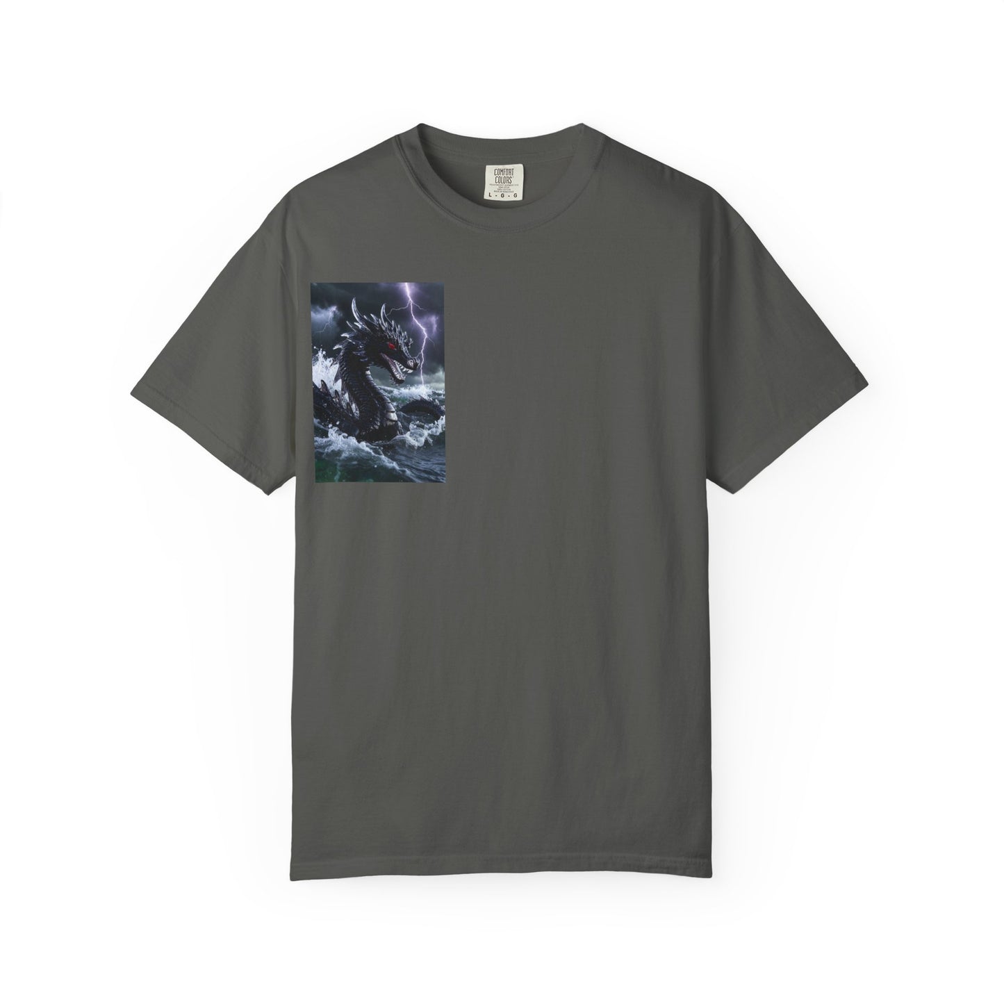 Dragon Storm Graphic T-Shirt — Dark Fantasy Chest Print