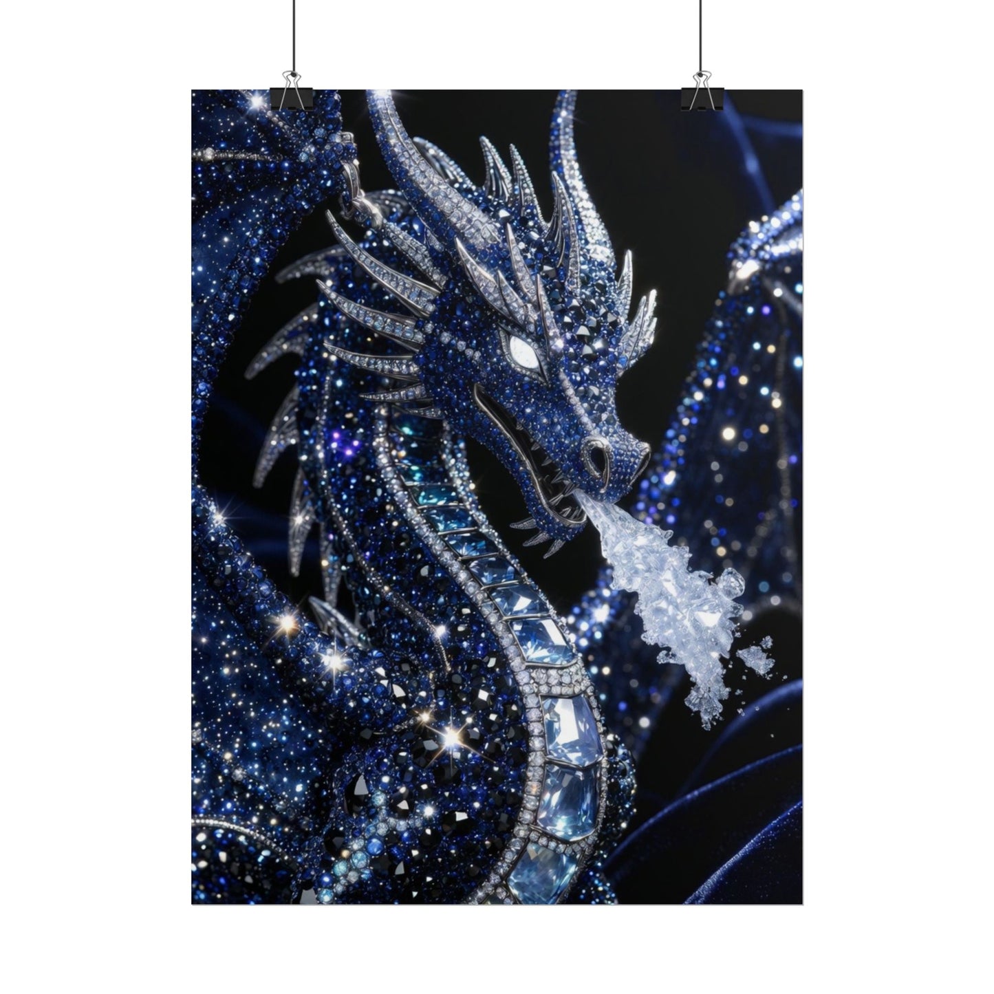 Rolled Poster — Sparkling Ice Dragon Art Print