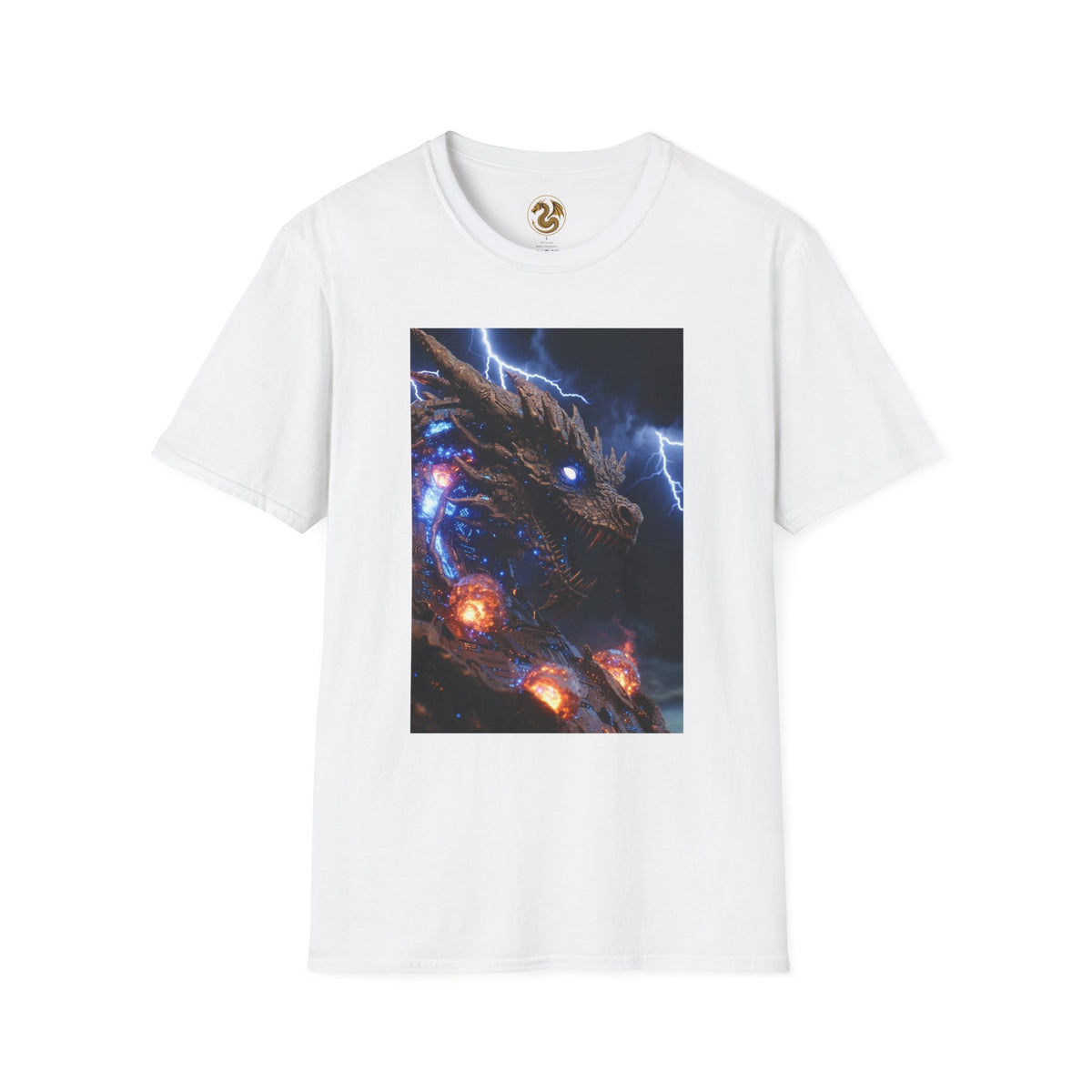 A powerful Dragon Tee — Electric Kaiju Face Graphic T-Shirt
