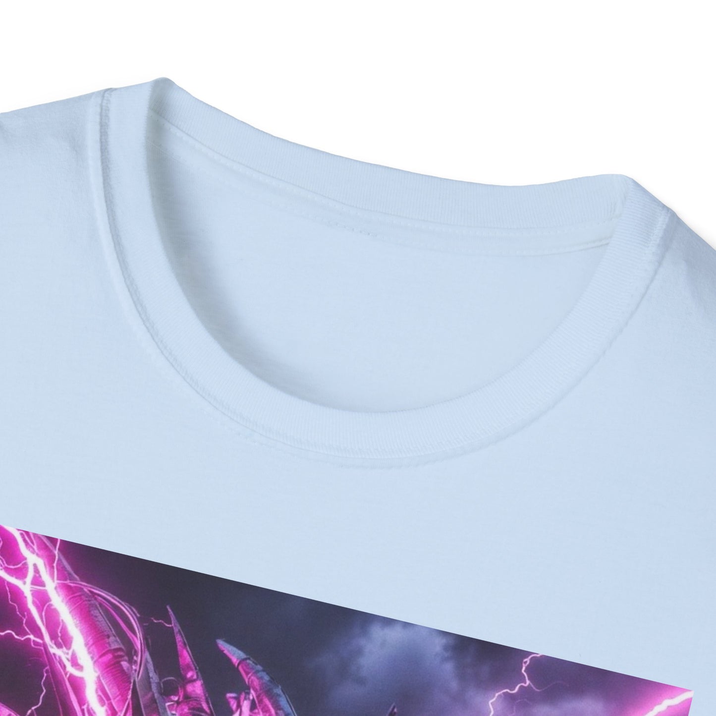 Dragon Lightning T-Shirt — Neon Purple Fantasy Dragon Graphic Tee