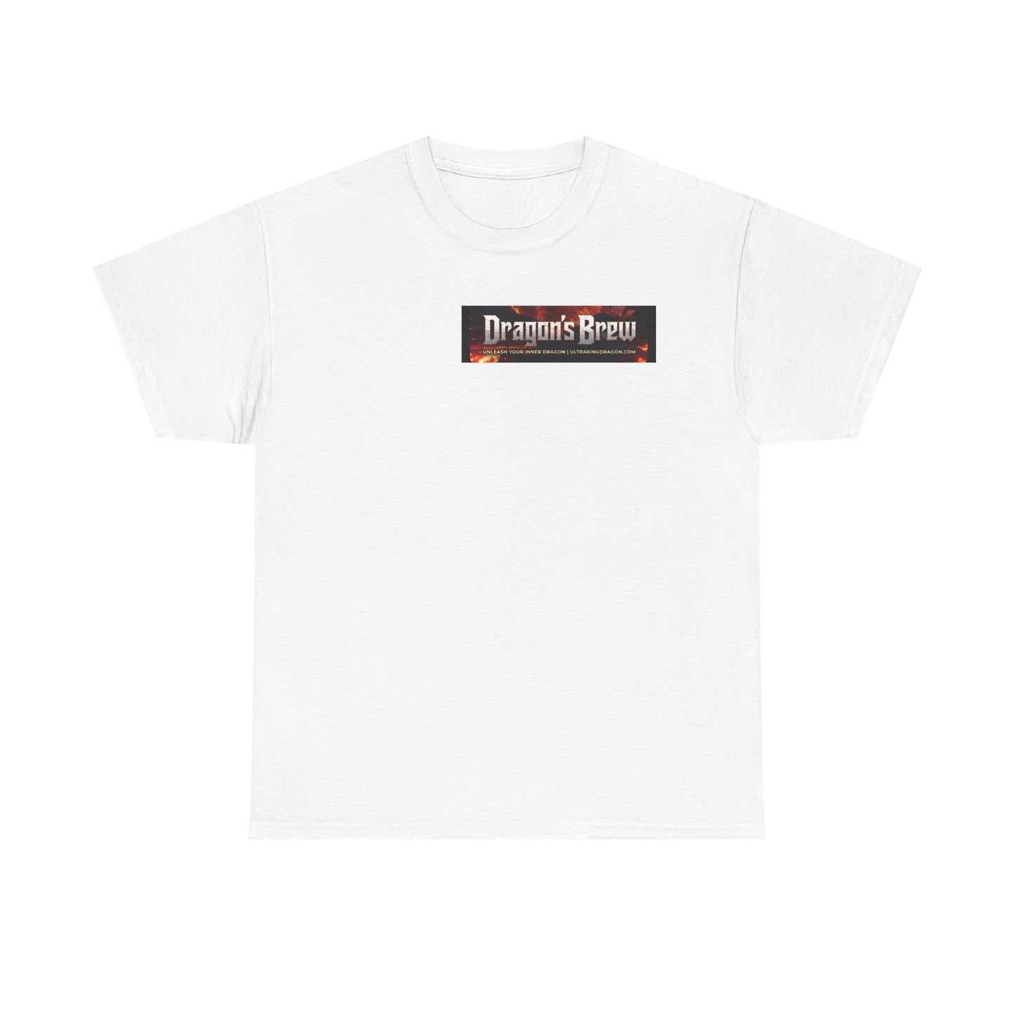 T-Shirt — "Dragon's Brew" Fiery Skull Graphic Tee