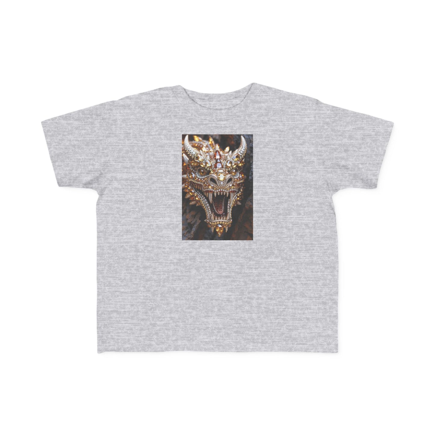 Toddler Tee — Fierce Gold Dragon Graphic Shirt