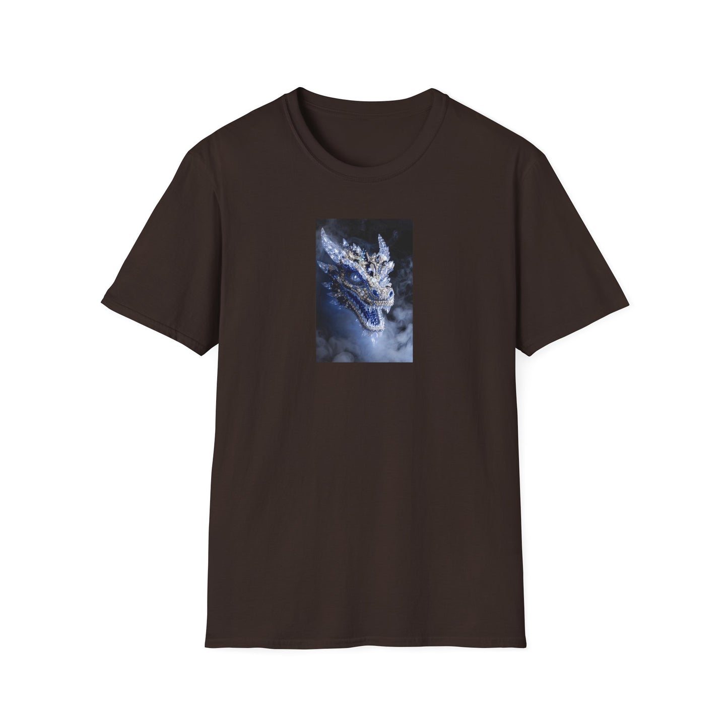 Dragon Portrait T-Shirt — Mystical Blue Dragon Art Tee