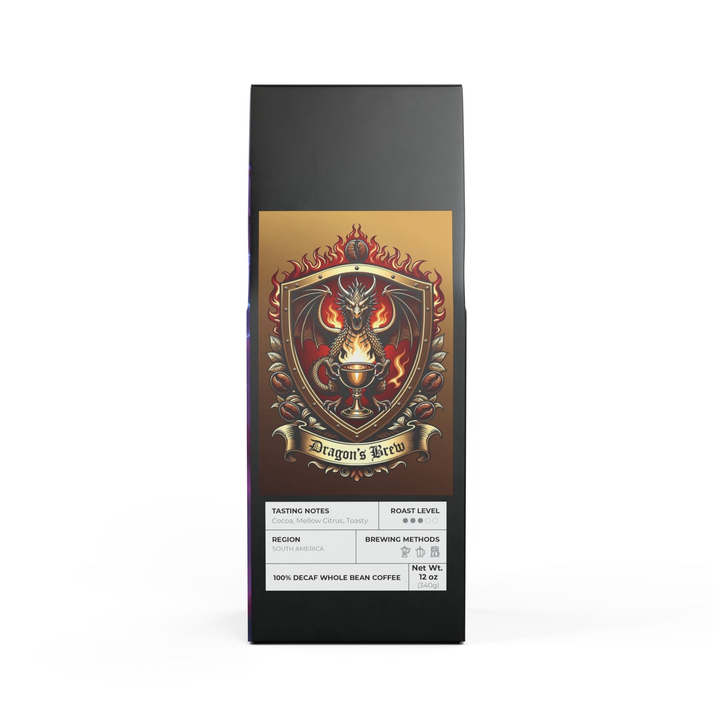 Decaffeinated DRAGONs Brew Magic Coffee Blend (Medium Roast)