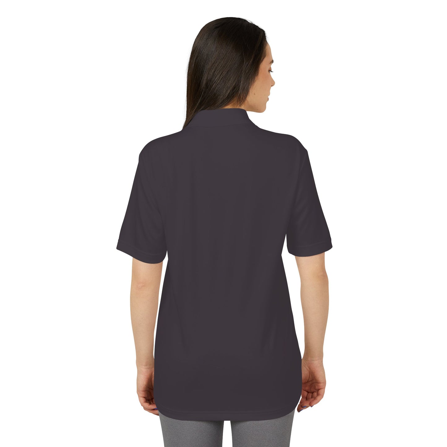 Adidas Performance Polo — Gold Crest Patch Chest Logo