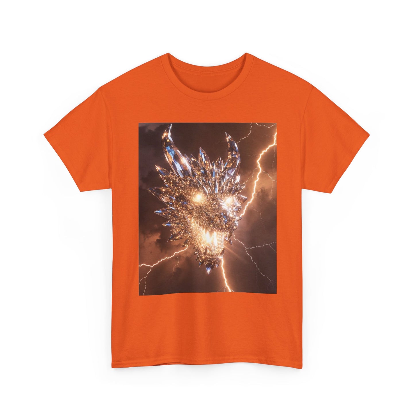 Dragon Lightning Graphic Tee — Fiery Electric Fantasy T-Shirt