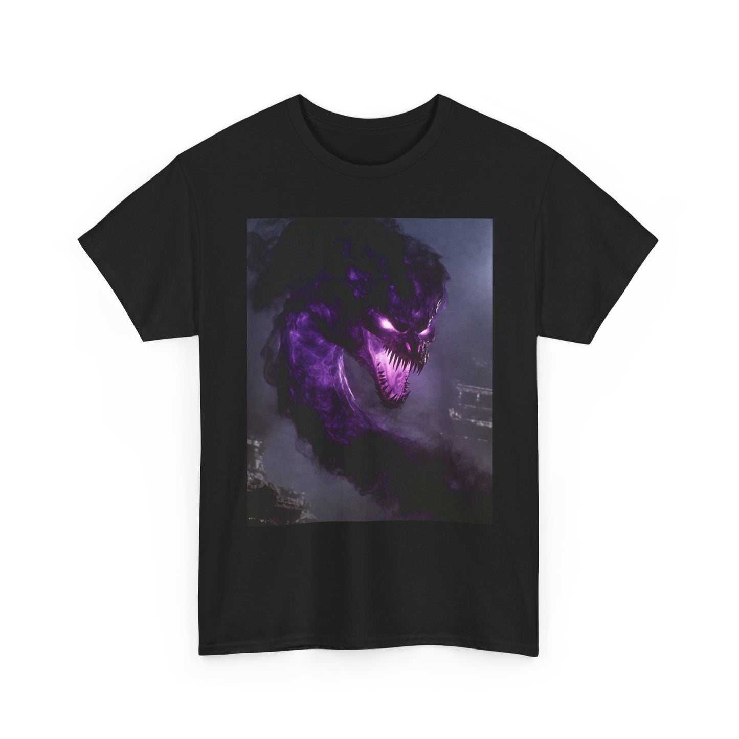 Divine Purple Dragon Ghost Heavy Cotton Tee