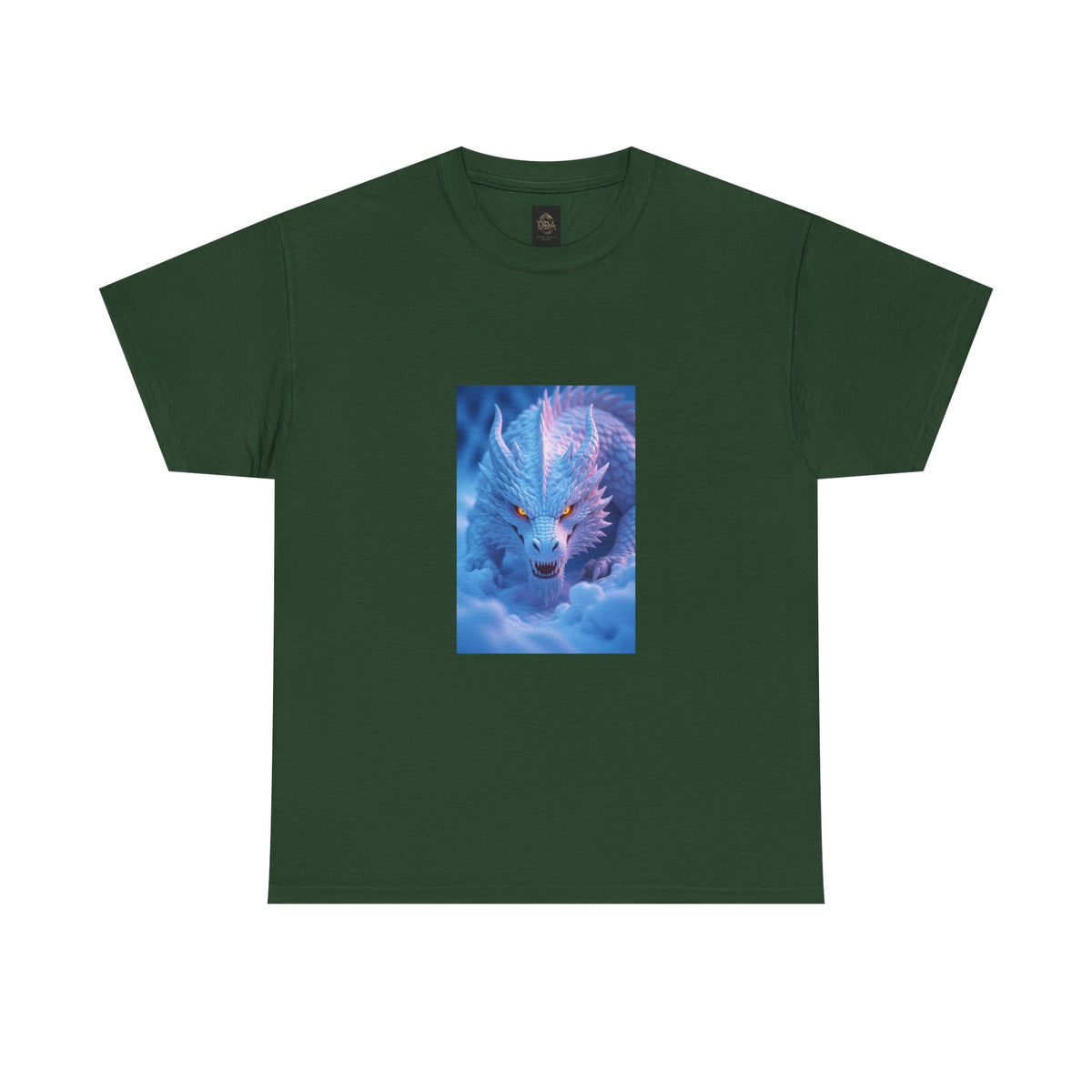 A Mystic Blue Dragon Tee — Ethereal Fantasy Animal Graphic T-Shirt