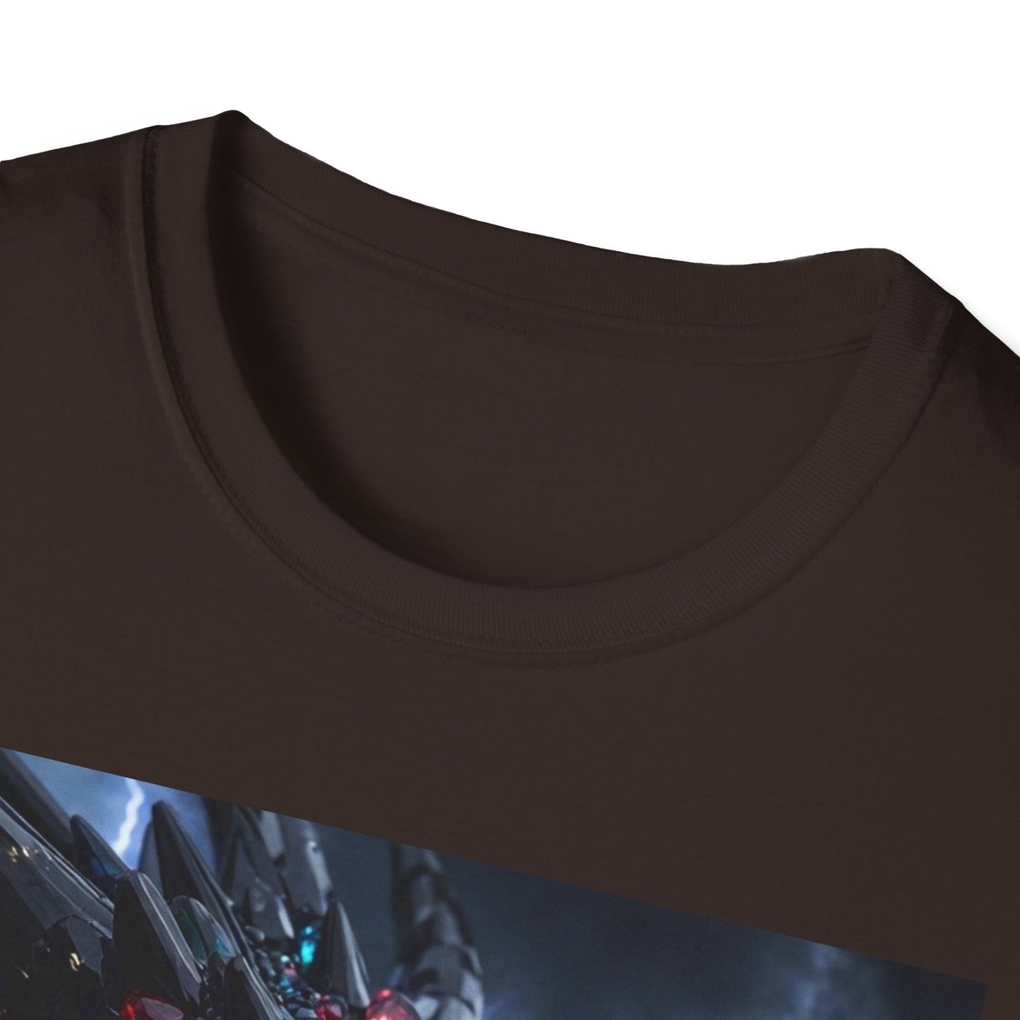 Cosmic Leviathan Shark T-Shirt — Neon Sci‑Fi Sea Monster Tee