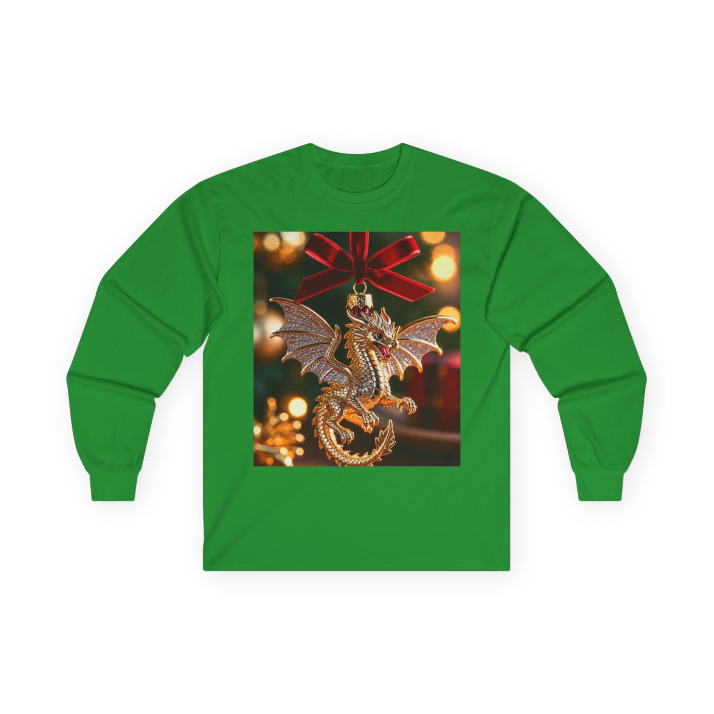 Dragon Ornament Holiday Long Sleeve Tee