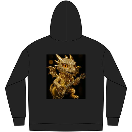 Dragon Graphic Fleece Hoodie, Fantasy Hoodie, Men's Streetwear, Cozy Gift for Gamers, Mythical Dragon Apparel, Unique Hoodie for Everyday
