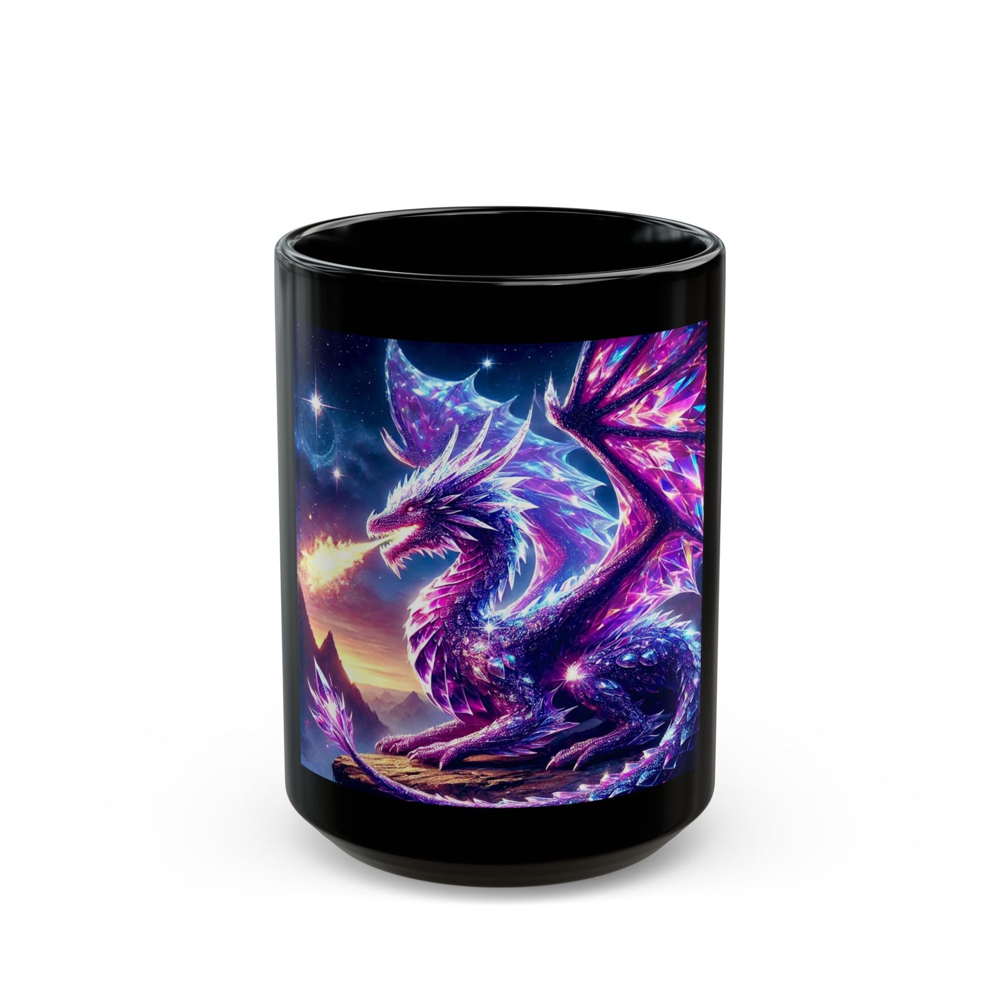 A Fantasy Dragon Coffee Mug - Colorful Magic Design for Coffee Lovers