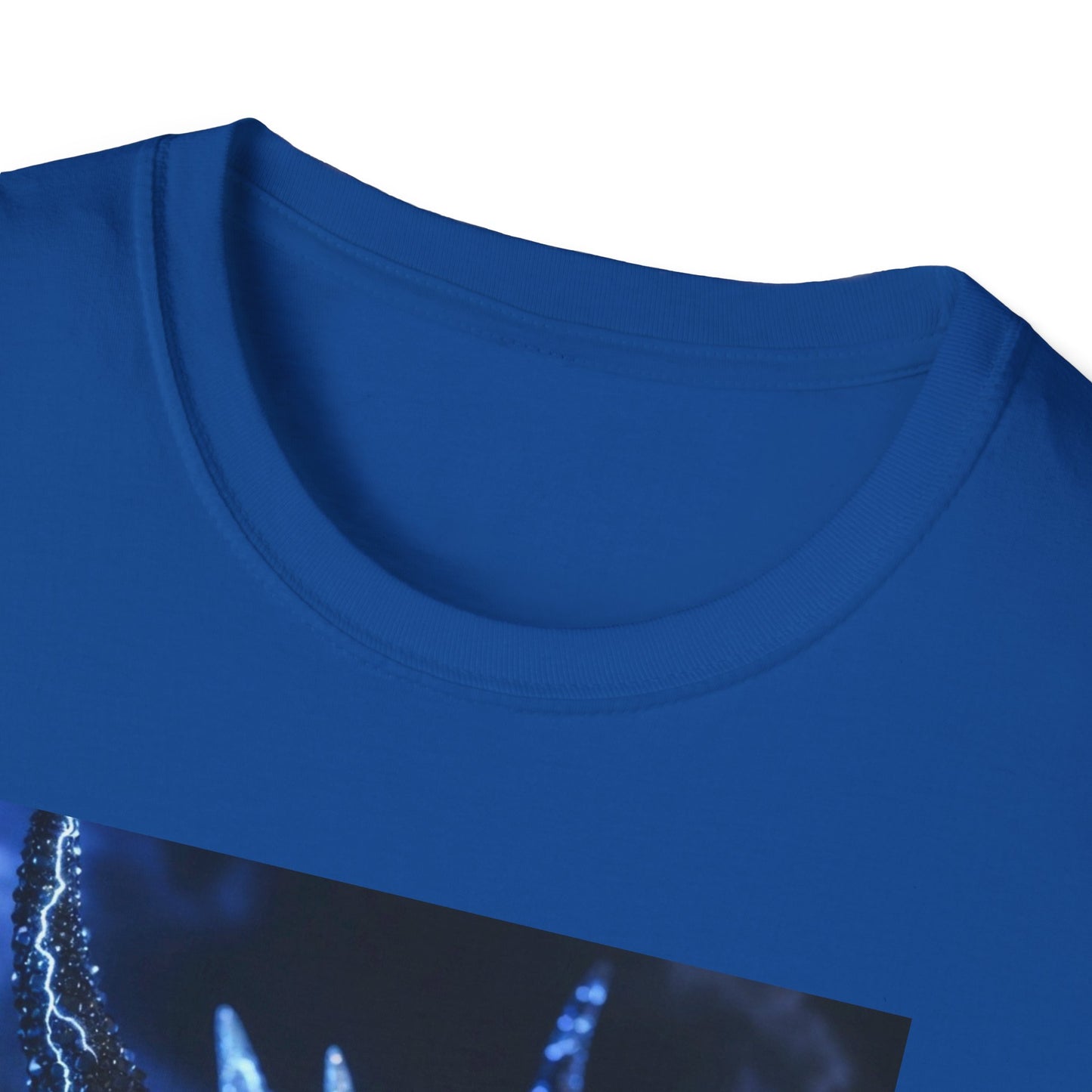 Lightning Dragon T-Shirt — Electric Blue Mythical Dragon Graphic Tee