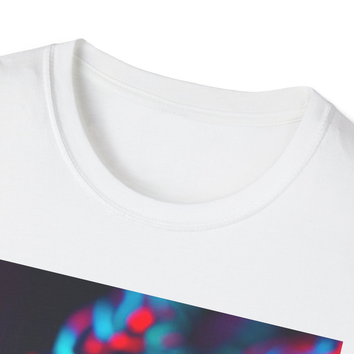 Neon Cyber Skull T-Shirt — Vaporwave Glitch Art Tee