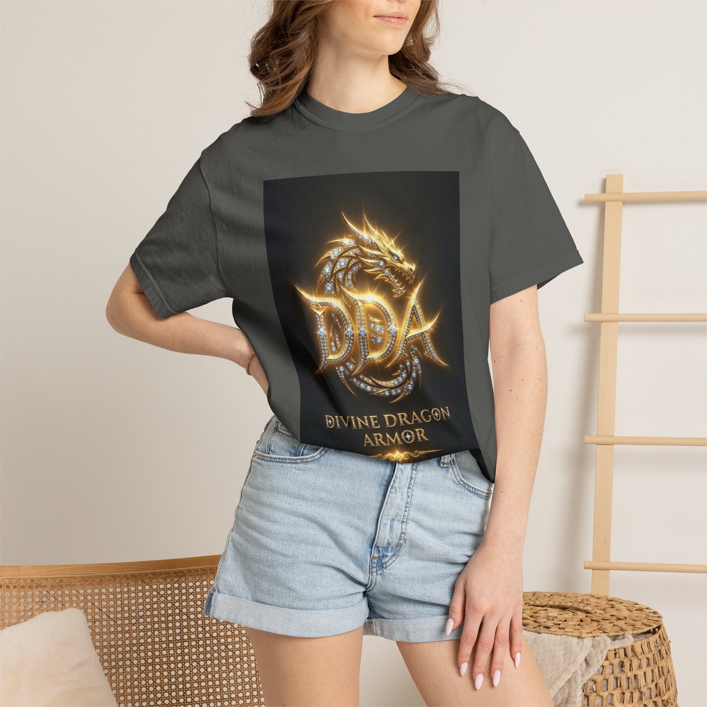 A DIVINE DRAGON ARMOR MEN OR WOMANS Garment-Dyed T-shirt
