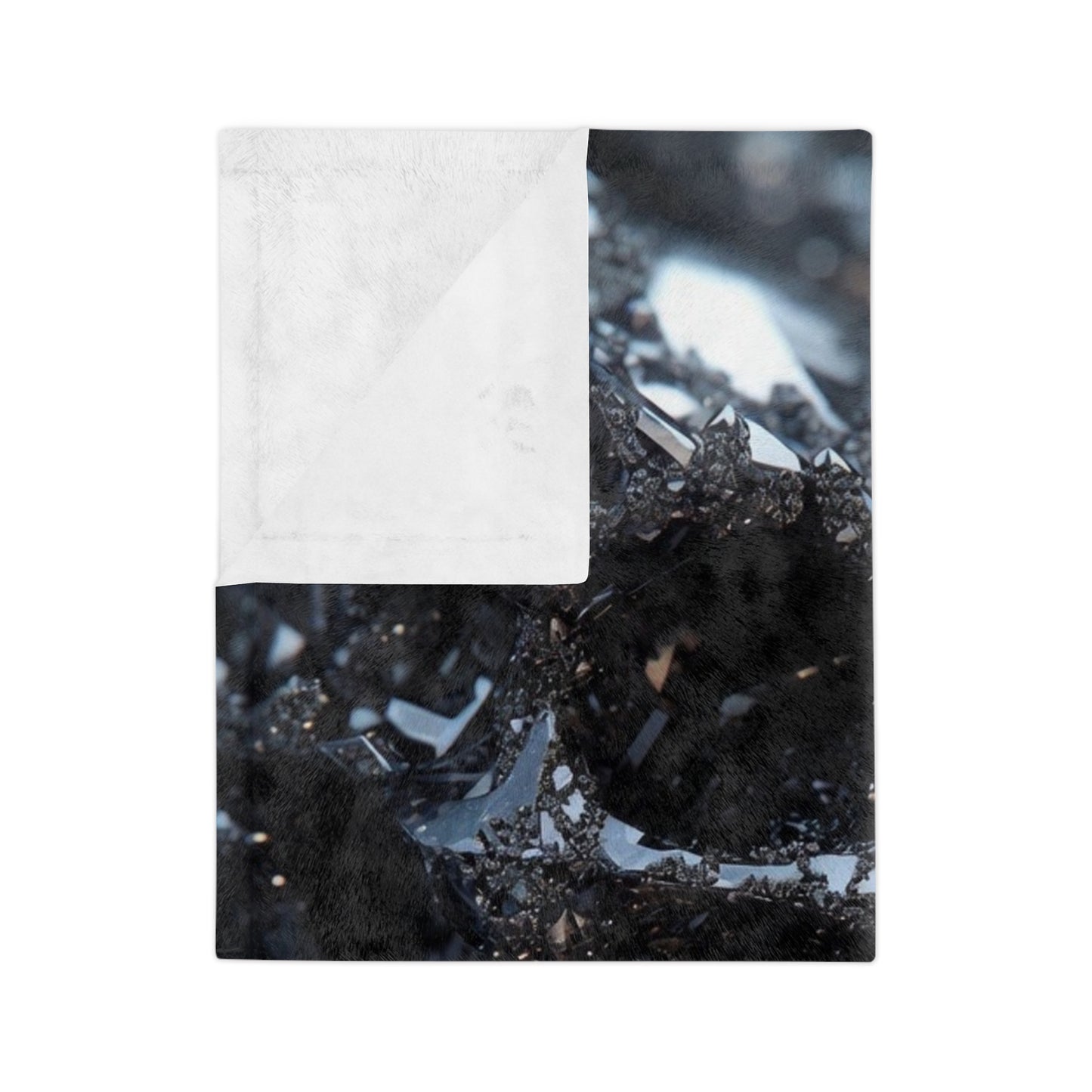Velveteen Blanket — Dark Crystal Skull Microfiber Throw