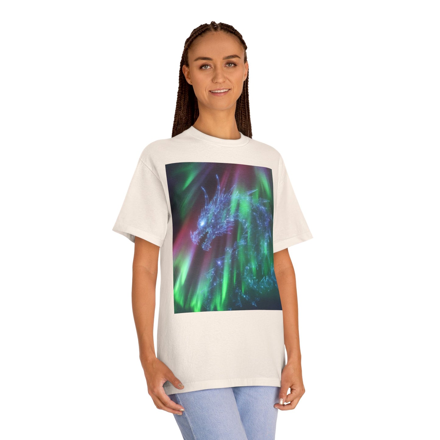 Aurora DRAGON Tee — Northern Lights Fantasy Graphic T-Shirt